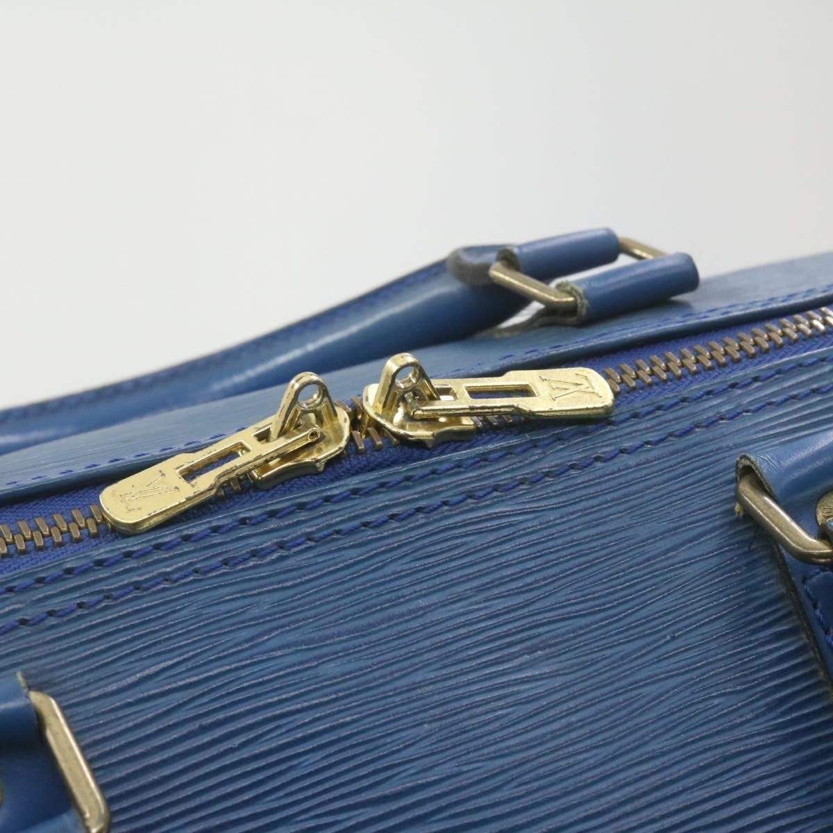 Louis Vuitton LOUIS VUITTON Epi Keepall 55 Boston Bag Blue AWL1070