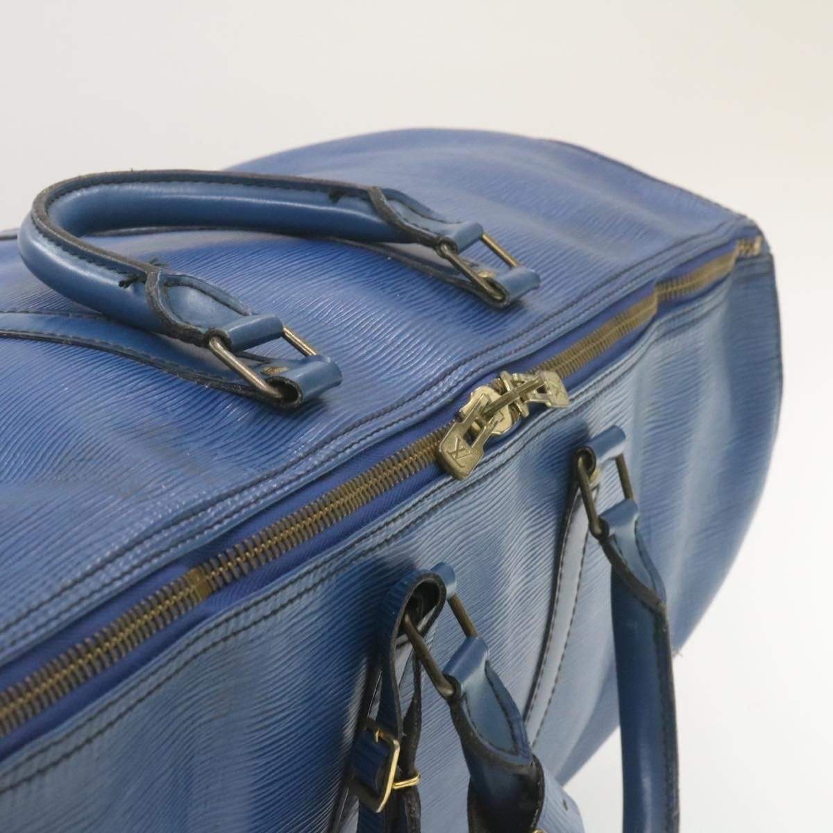 Louis Vuitton LOUIS VUITTON Epi Keepall 55 Boston Bag Blue VI1920