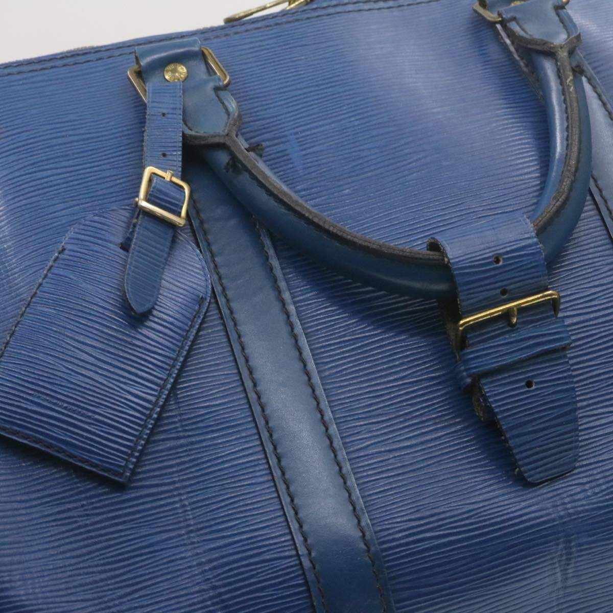 Louis Vuitton LOUIS VUITTON Epi Keepall 55 Boston Bag Blue VI1920