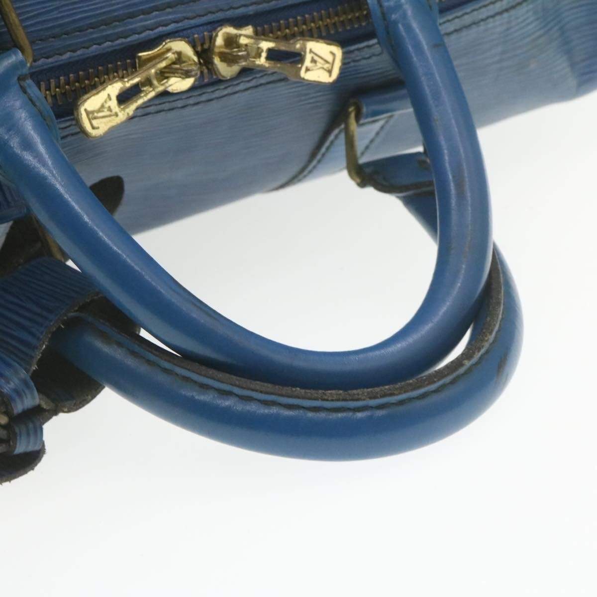 Louis Vuitton LOUIS VUITTON Epi Keepall 55 Boston Bag Blue VI8906