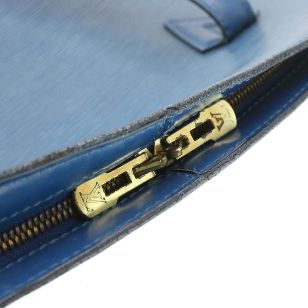 Louis Vuitton LOUIS VUITTON Epi Lussac Shoulder Bag Toledo Blue LV VI0965