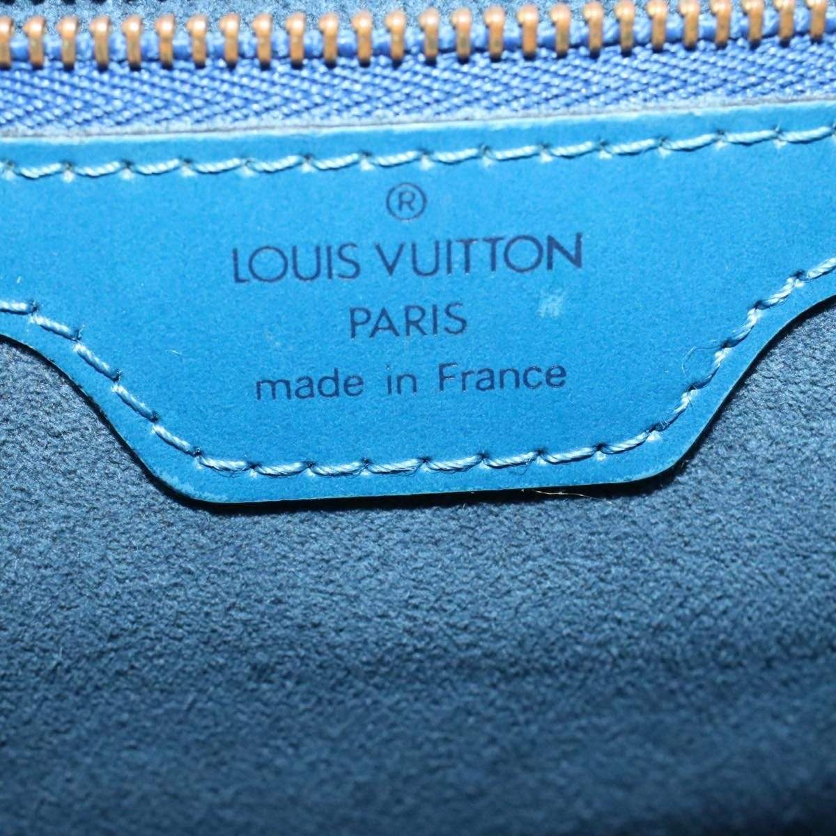 Louis Vuitton LOUIS VUITTON Epi Lussac Shoulder Bag Toledo Blue LV VI0965