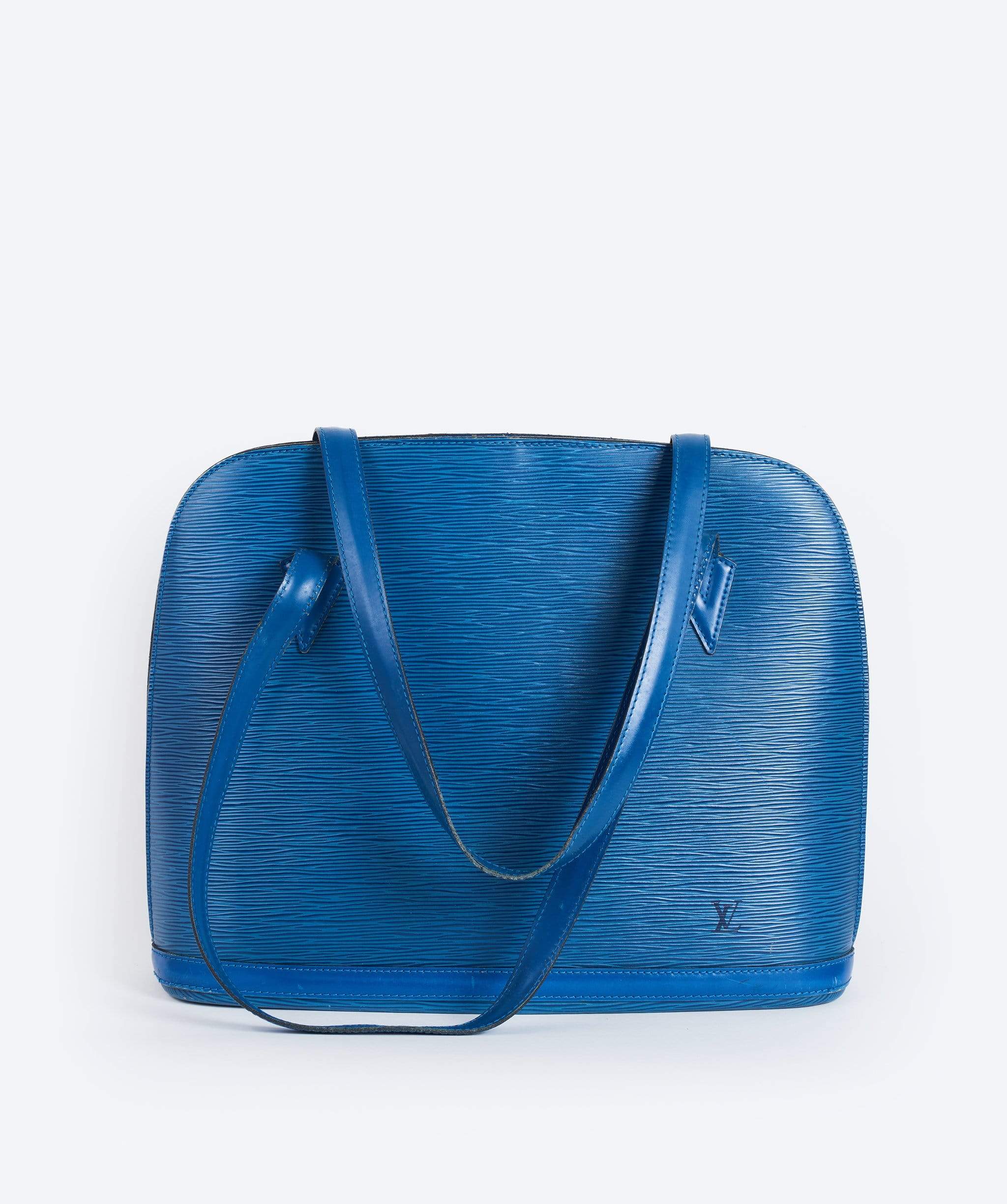 Louis Vuitton LOUIS VUITTON Epi Lussac Shoulder Bag Toledo Blue LV VI0965