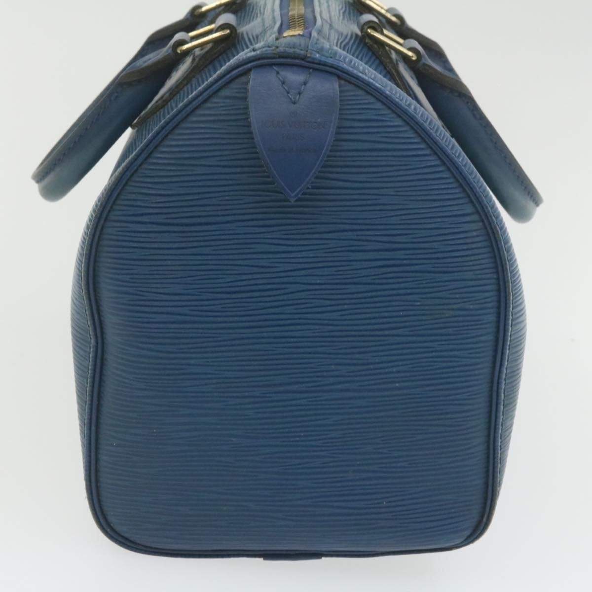 Louis Vuitton LOUIS VUITTON Epi Speedy 25 in Toledo Blue Hand Bag MW2197