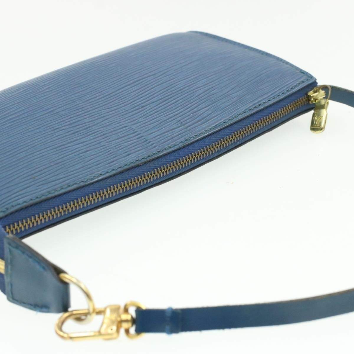 Louis Vuitton LOUIS VUITTON Epi Toledo Blue Pochette AR0954