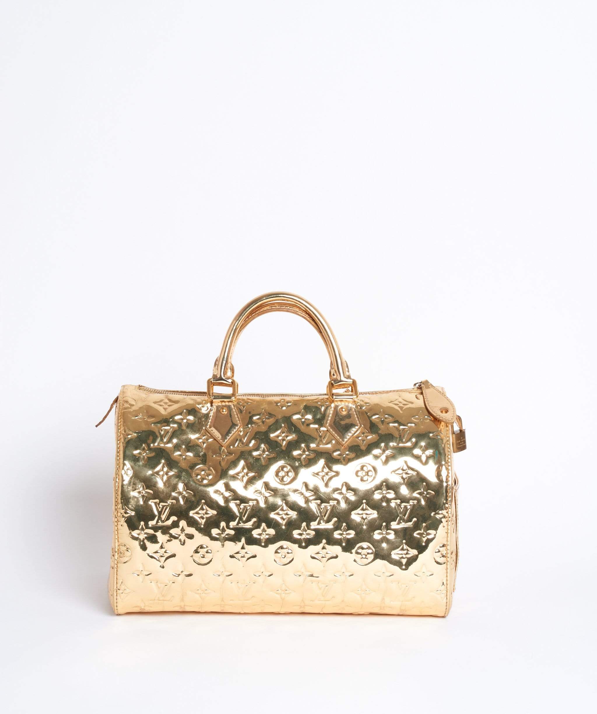 Louis Vuitton Louis Vuitton Gold Mirror Speedy 30 SP1016