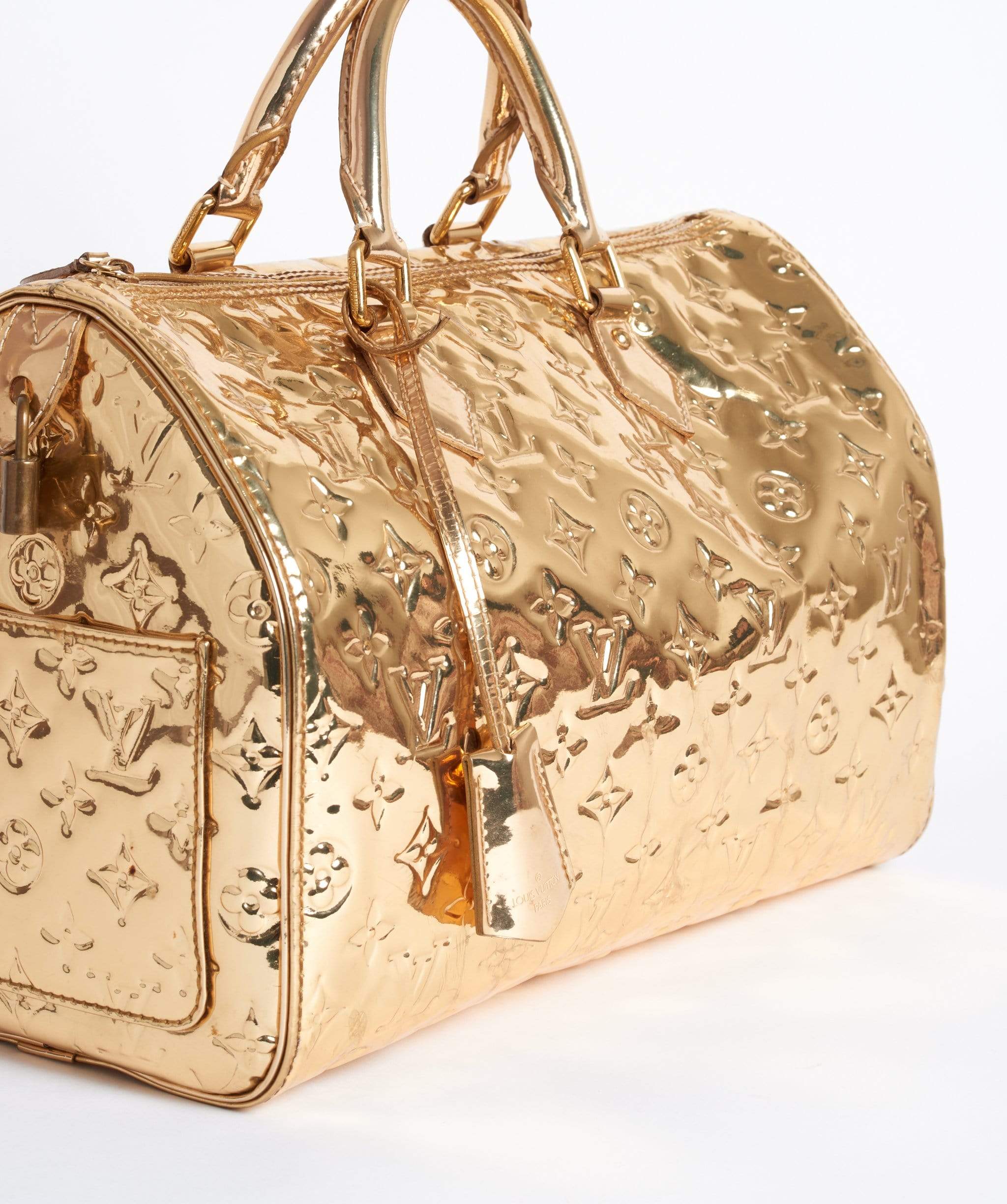 Louis Vuitton Louis Vuitton Gold Mirror Speedy 30 SP1016