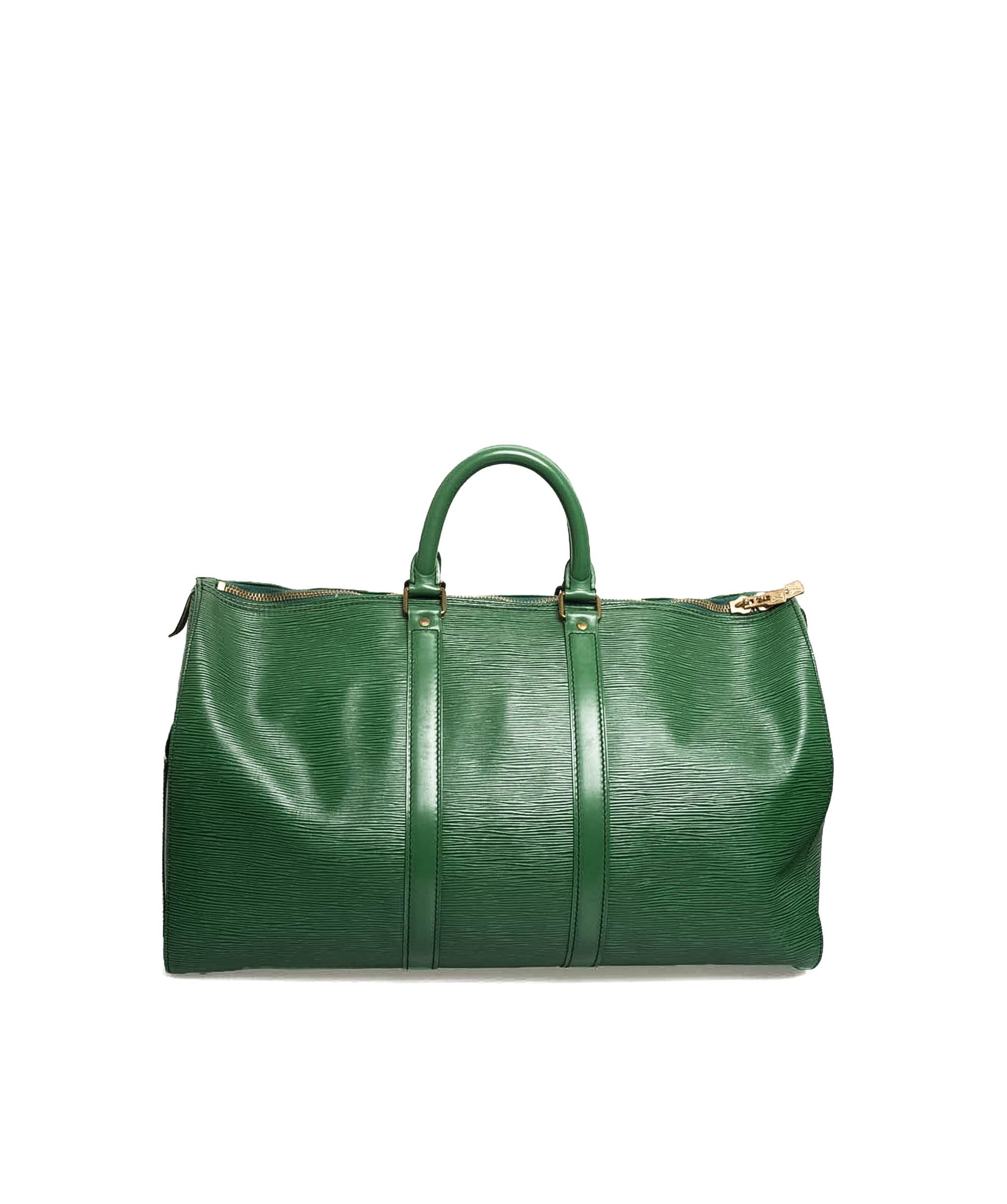 Louis Vuitton Louis Vuitton Green Epi Leather Keepall 45 - AWL2009