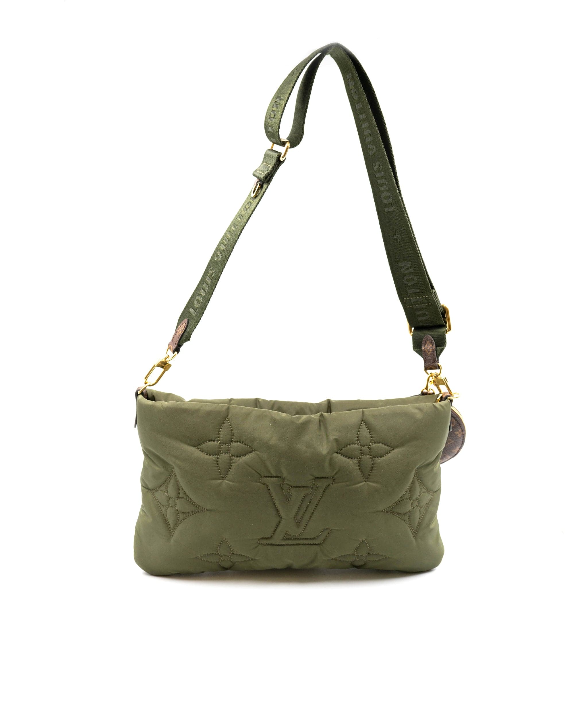 Louis Vuitton Louis Vuitton Khaki Nylon Monogram Crossbody Bag  - AGL2190