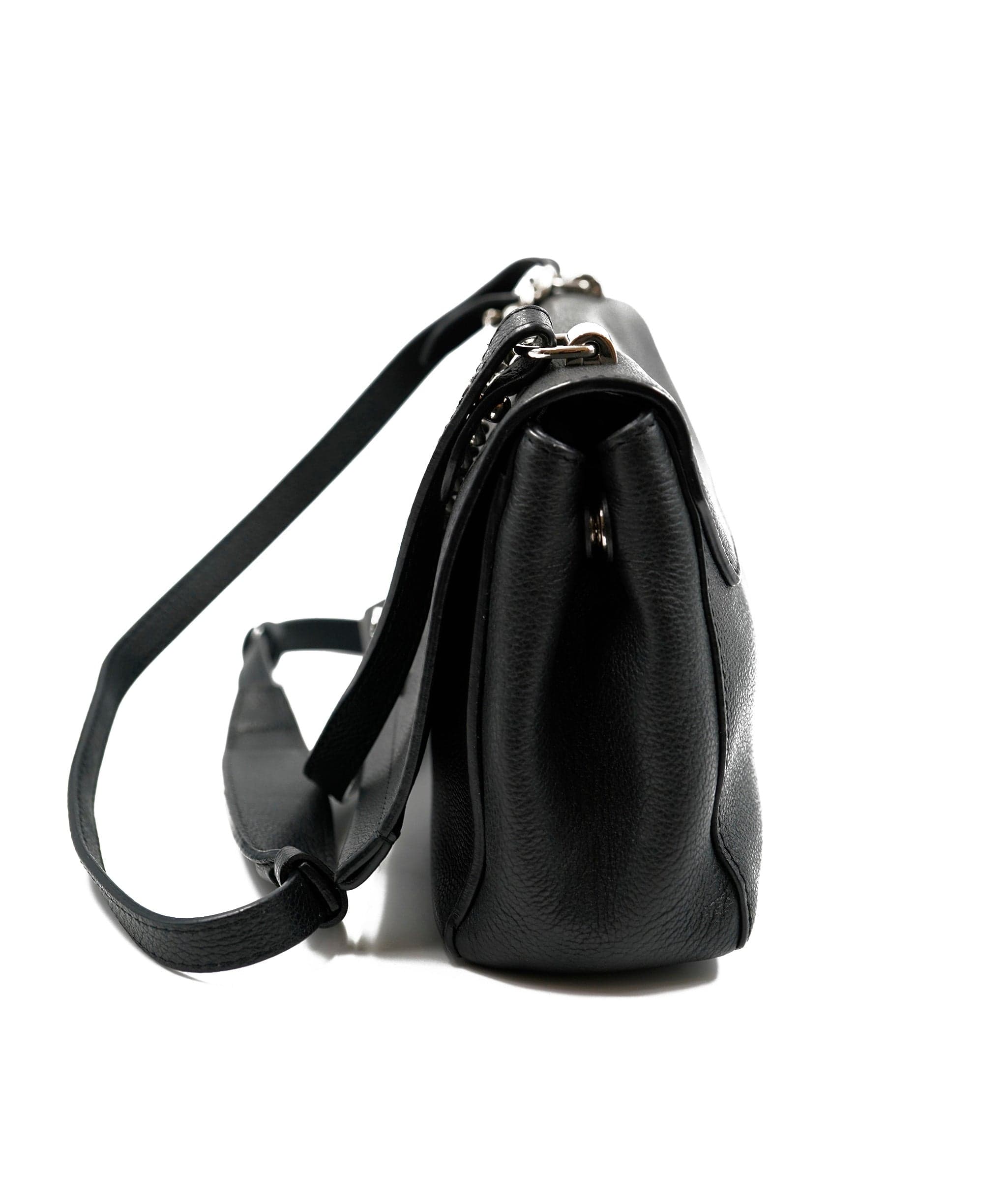 Louis Vuitton Louis Vuitton Lockme Black Leather Bag SHW - AGL2008