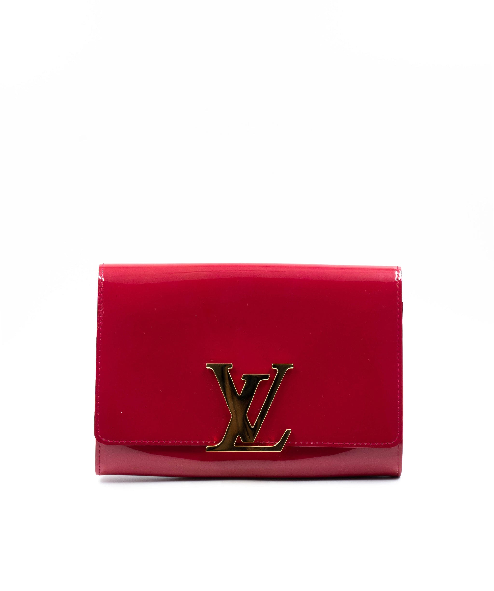 Louis Vuitton Louis Vuitton Louise patent leather clutch bag in indian rose - AJL0005