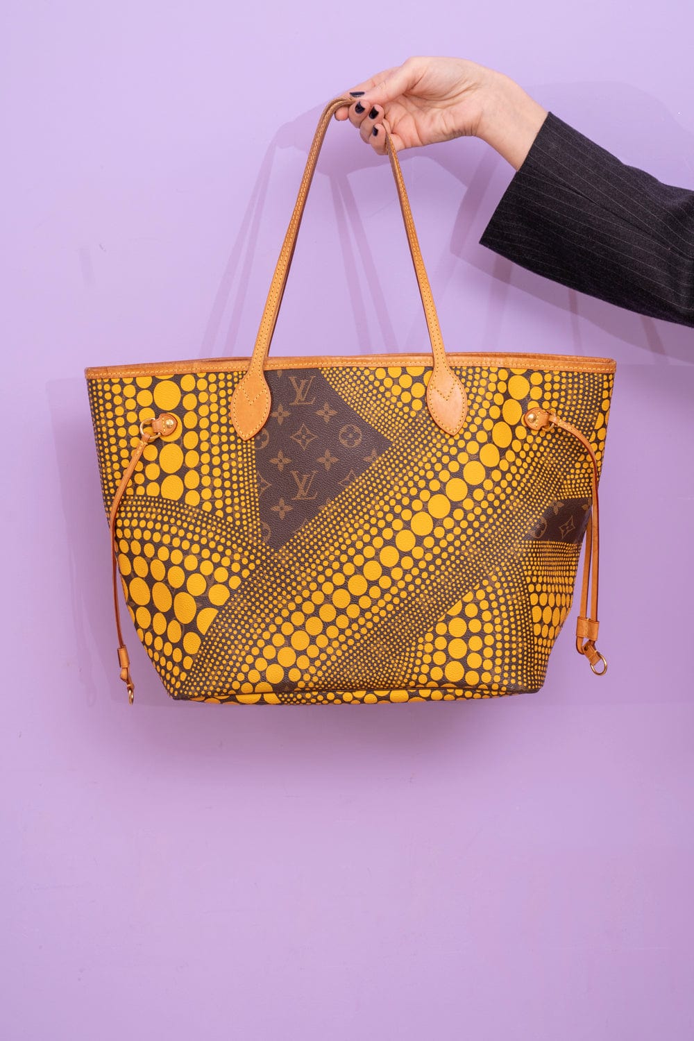 Louis Vuitton Louis Vuitton Ltd. Ed. "Yayoi Kusama Dots" Neverfull MM Brown Monogram  - AWL2631