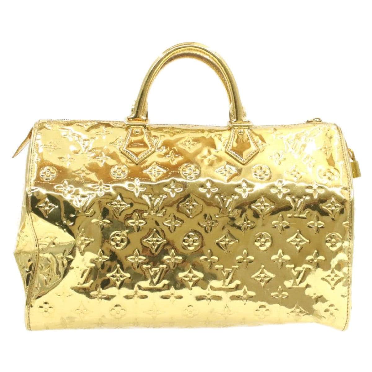 Louis Vuitton LOUIS VUITTON Monogram Gold Mirror Speedy 35