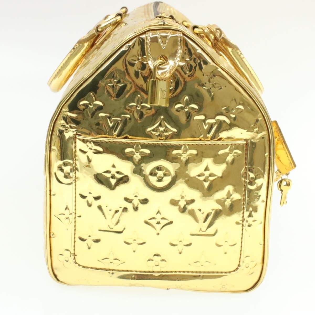 Louis Vuitton LOUIS VUITTON Monogram Gold Mirror Speedy 35