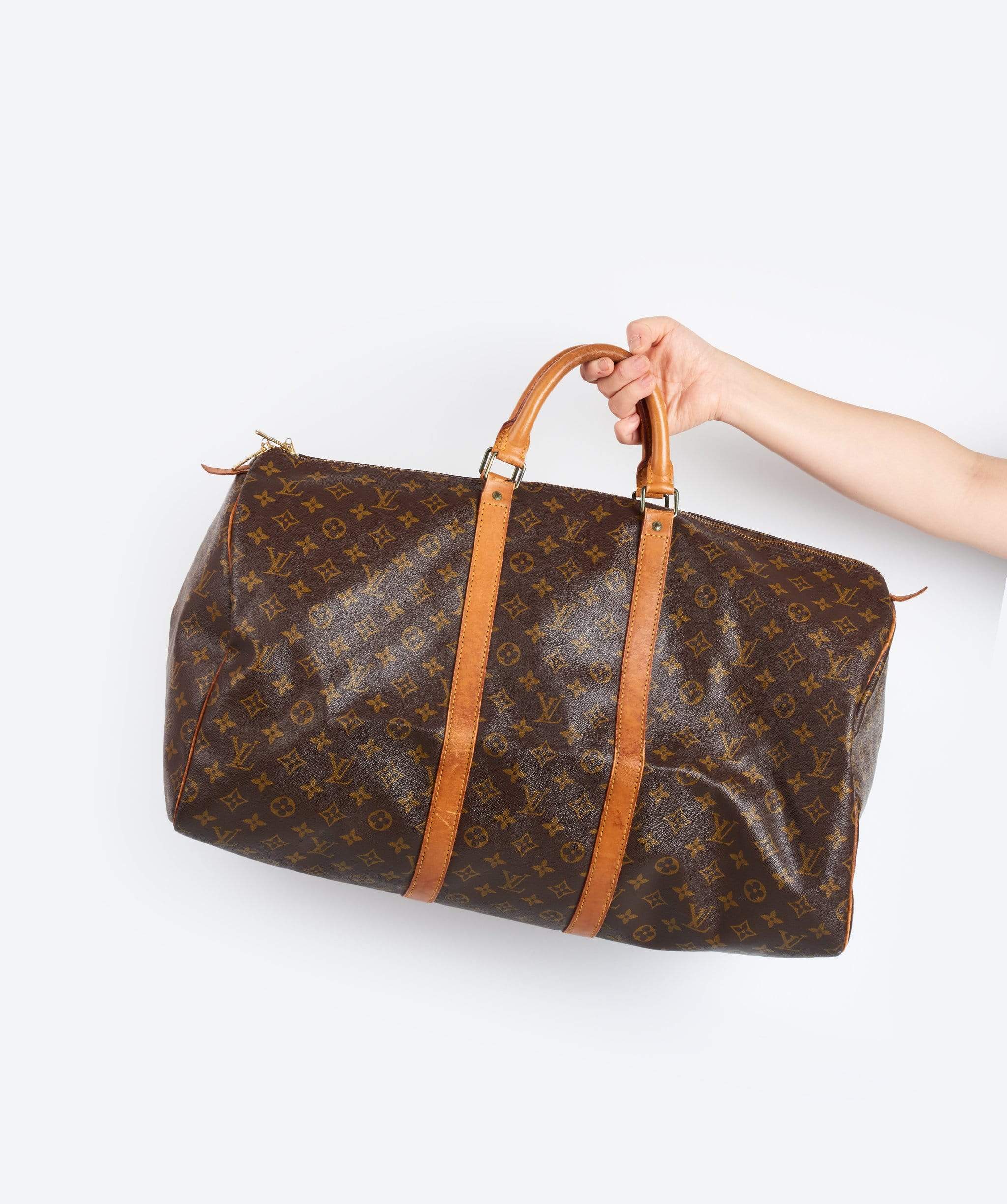 Louis Vuitton LOUIS VUITTON Monogram Keepall 55 Boston Bag LV MI9008