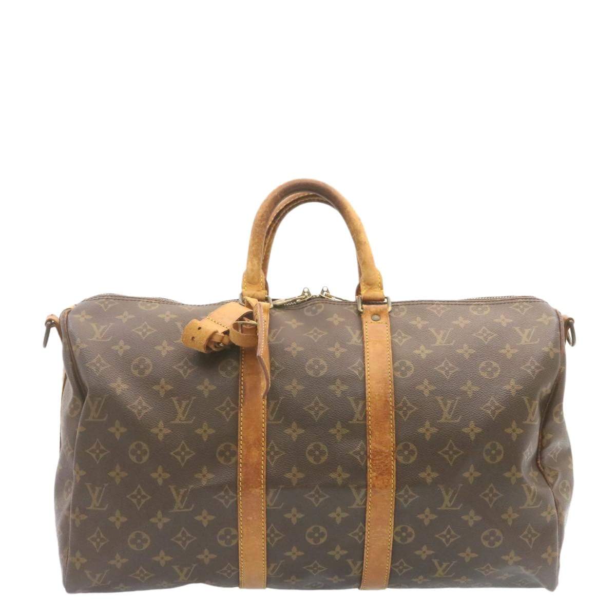 Louis Vuitton LOUIS VUITTON Monogram Keepall Bandouliere 45 Boston Bag with Strap - AWL1433