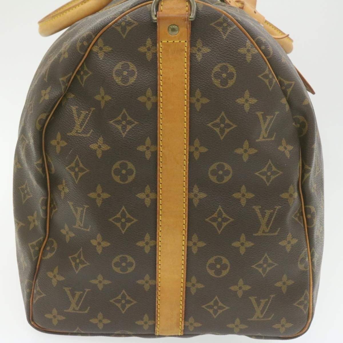 Louis Vuitton LOUIS VUITTON Monogram Keepall Bandouliere 55 Boston Bag M41414 LV Auth yt142