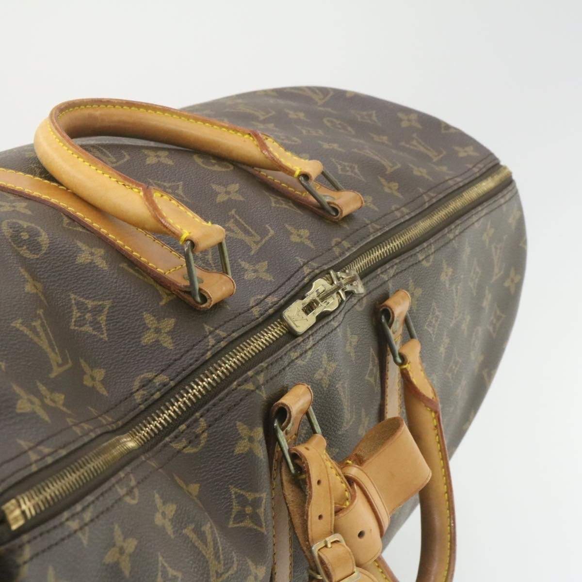 Louis Vuitton LOUIS VUITTON Monogram Keepall Bandouliere 55 Boston Bag M41414 LV Auth yt142