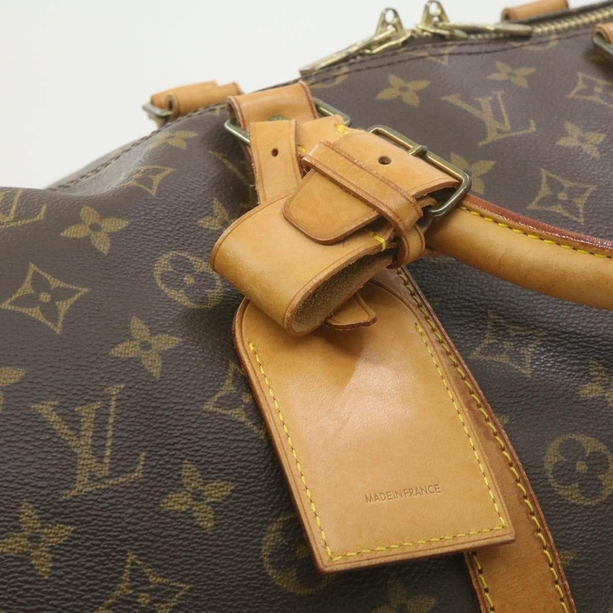 Louis Vuitton LOUIS VUITTON Monogram Keepall Bandouliere 55 Boston Bag M41414 LV Auth yt142