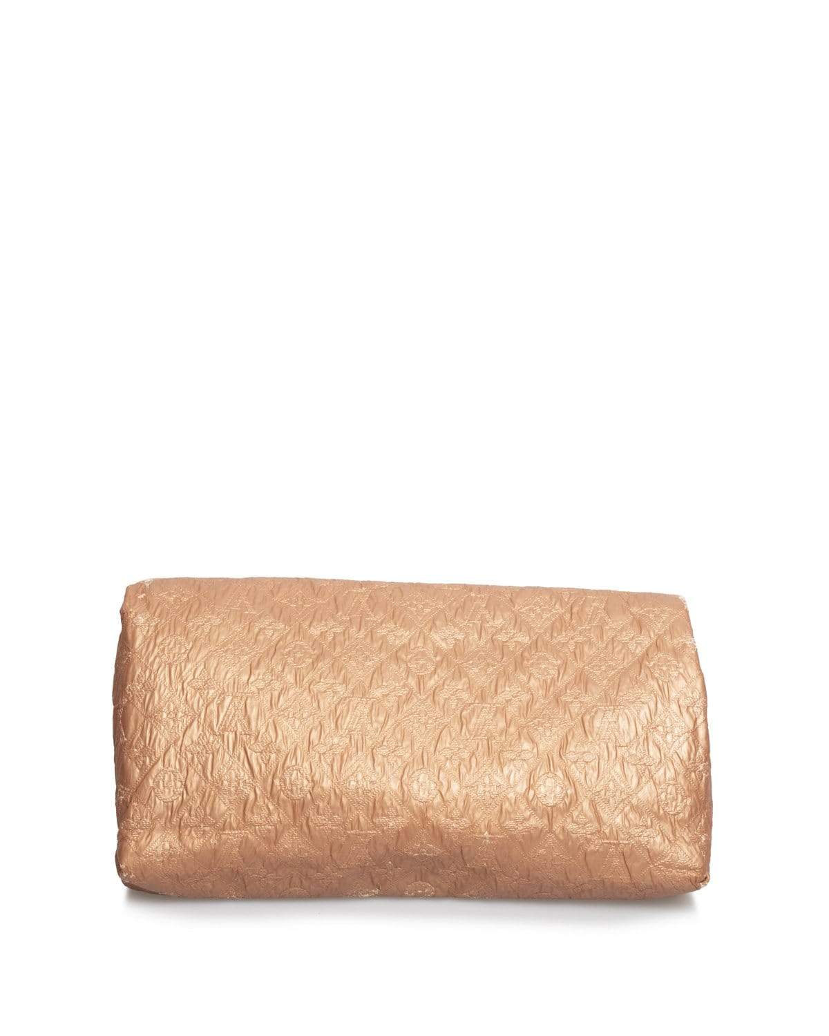 Louis Vuitton Louis Vuitton Monogram Metallic Pink Leather Soft Clutch Bag - AGL1443