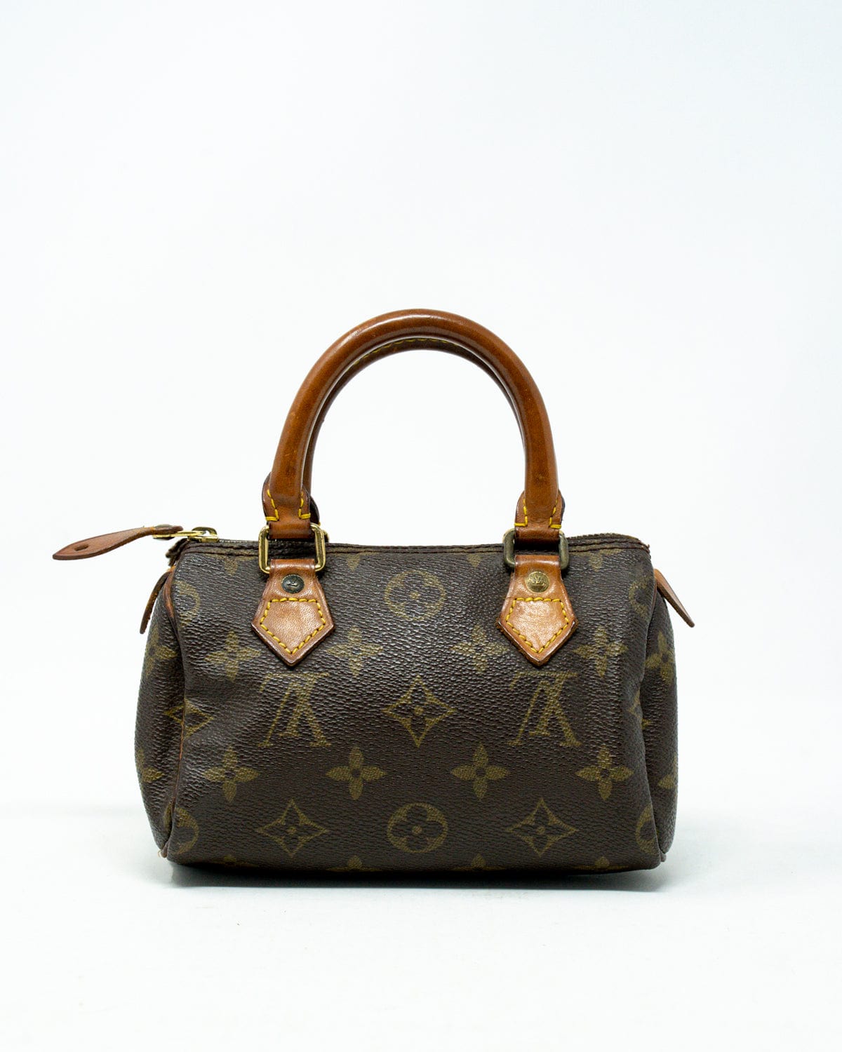 Louis Vuitton LOUIS VUITTON Monogram Mini Speedy Hand Bag with Strap - AWL3175