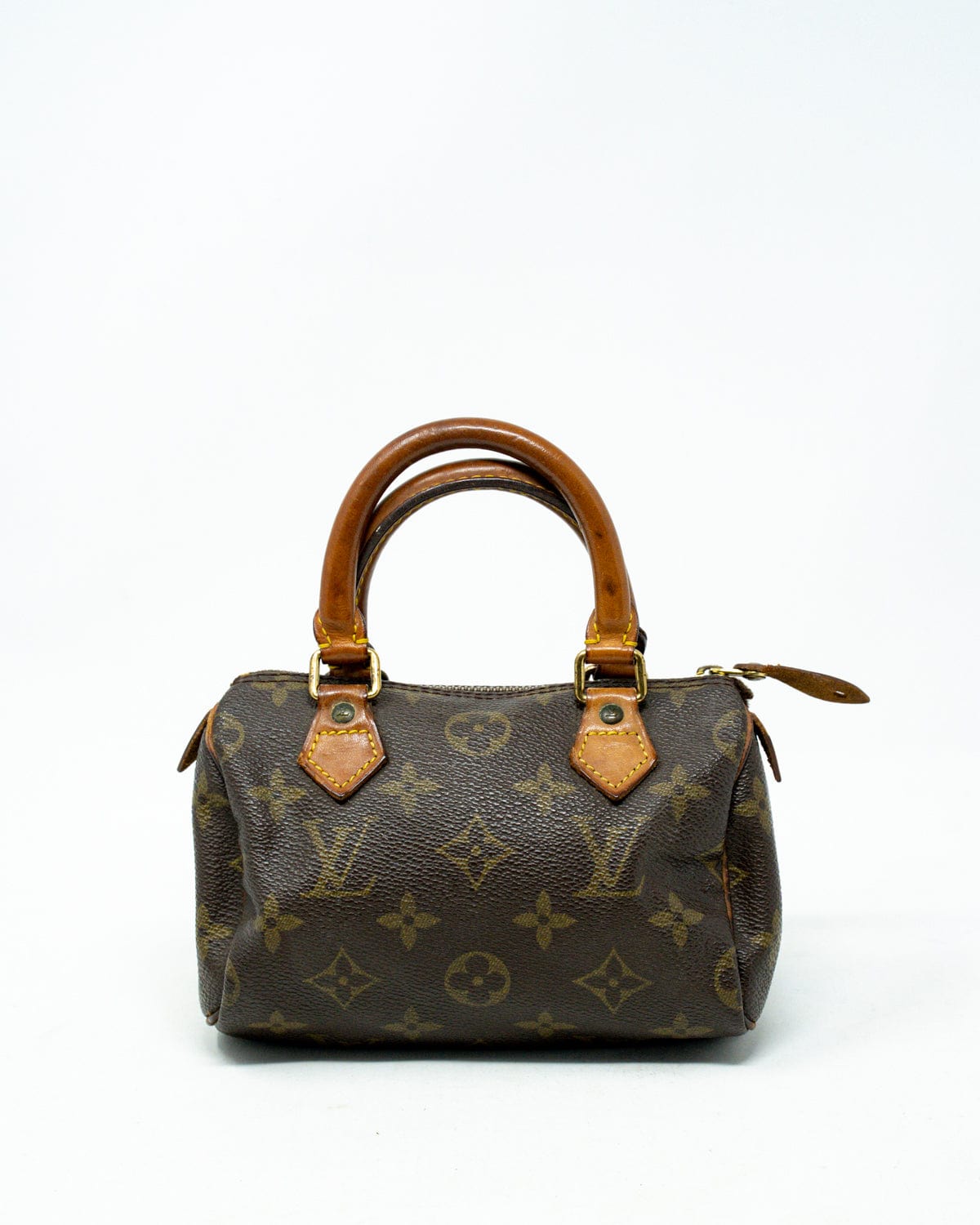 Louis Vuitton LOUIS VUITTON Monogram Mini Speedy Hand Bag with Strap - AWL3175