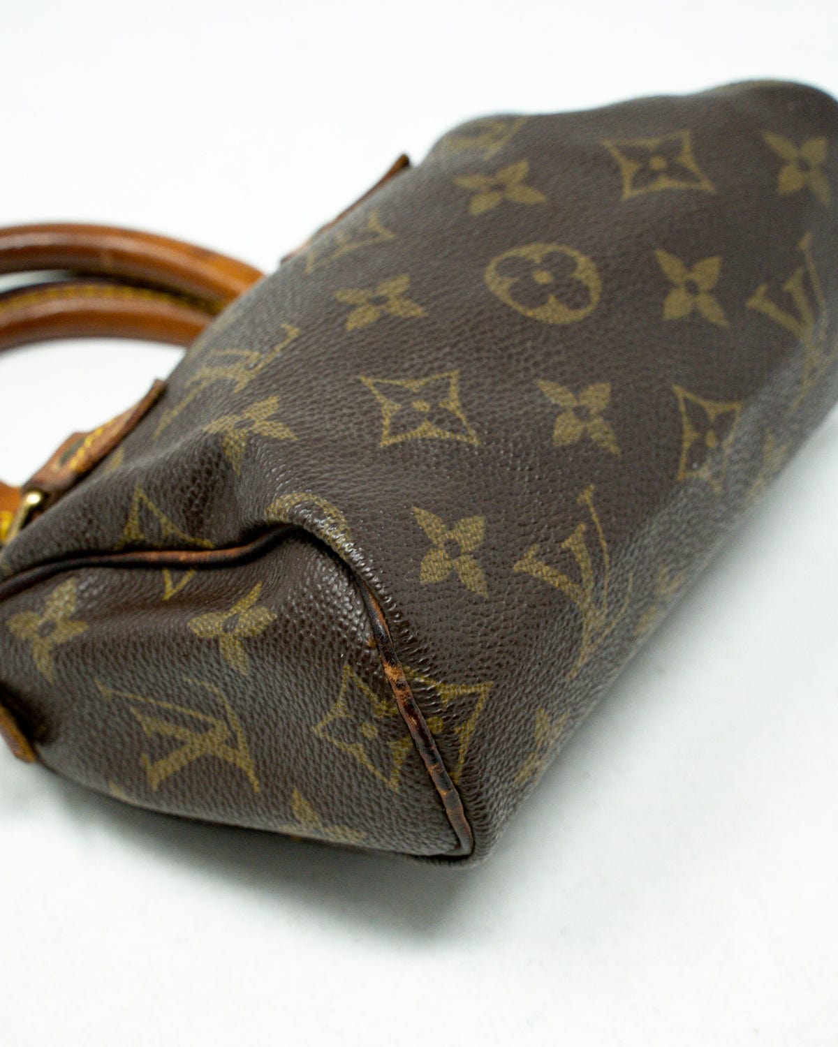 Louis Vuitton LOUIS VUITTON Monogram Mini Speedy Hand Bag with Strap - AWL3175