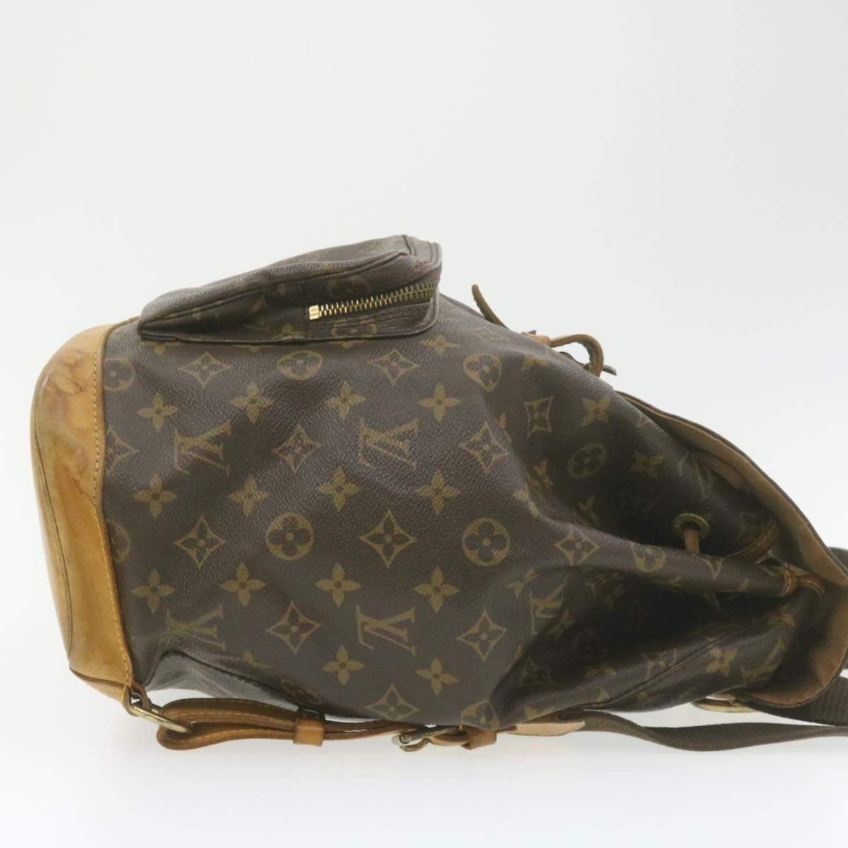 Louis Vuitton LOUIS VUITTON Monogram Montsouris GM Backpack Knapsack M51135 LV Auth 20814