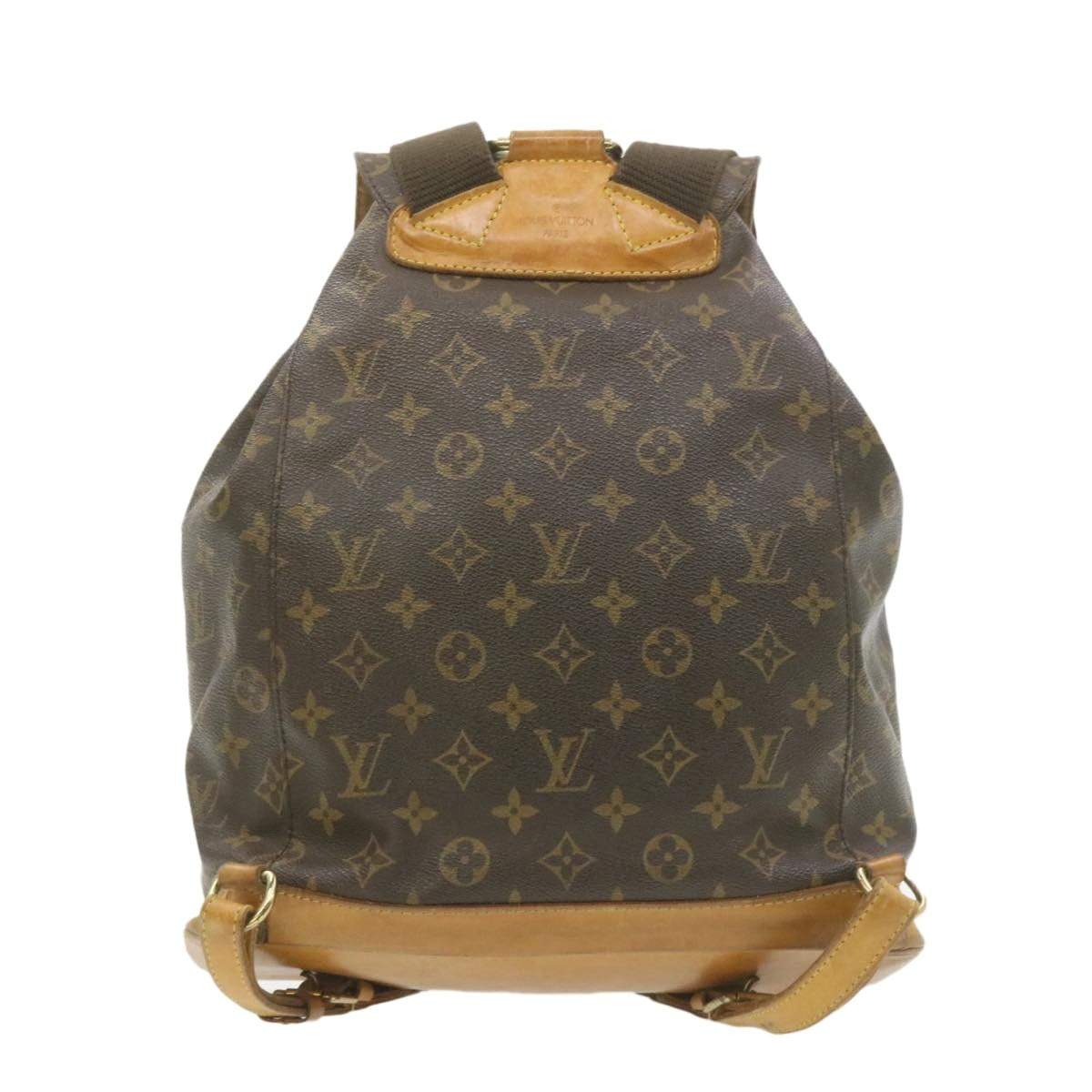 Louis Vuitton LOUIS VUITTON Monogram Montsouris GM Backpack Knapsack M51135 LV Auth 20814