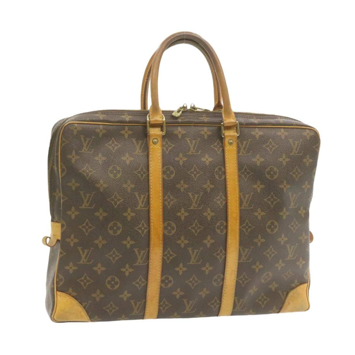 Louis Vuitton LOUIS VUITTON Monogram Porte Documents Voyage Hand Bag AWL1049