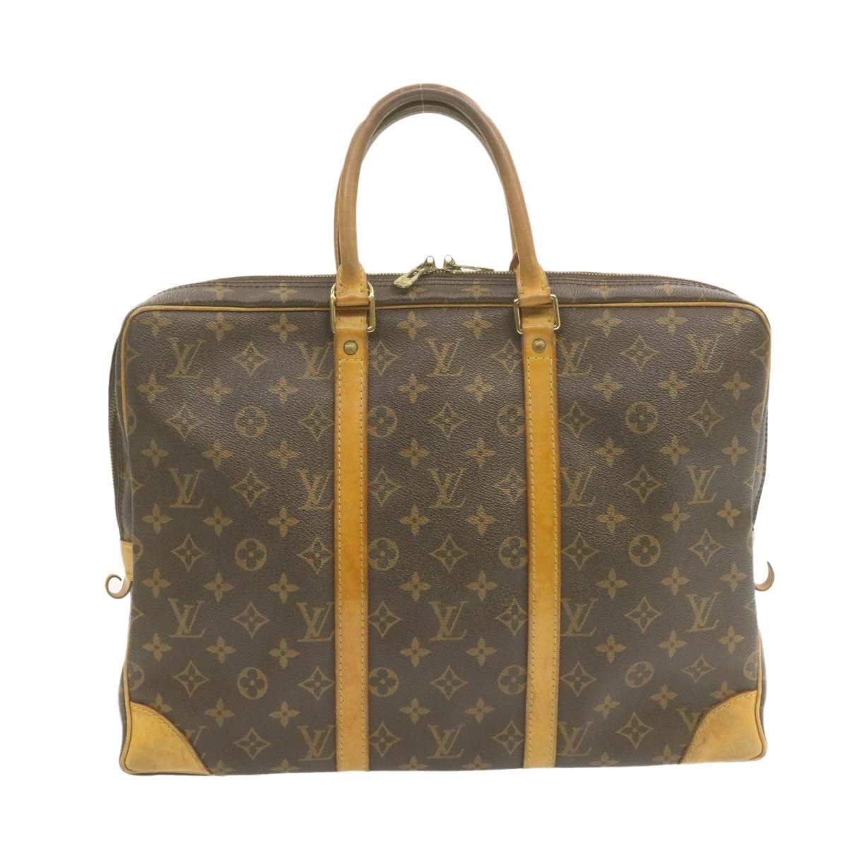 Louis Vuitton LOUIS VUITTON Monogram Porte Documents Voyage Hand Bag AWL1049