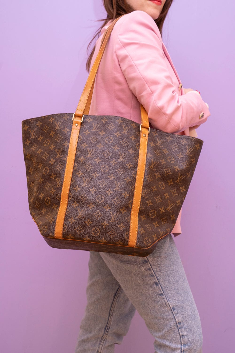 Louis Vuitton Louis Vuitton Monogram Sac Shopping Tote Bag - AWL2193