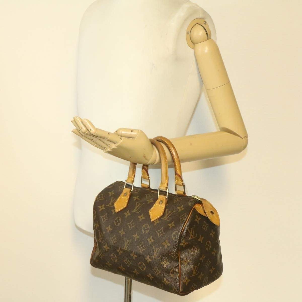 Louis Vuitton LOUIS VUITTON Monogram Speedy 25 Hand Bag M41528 LV Auth rd1873 SPO979