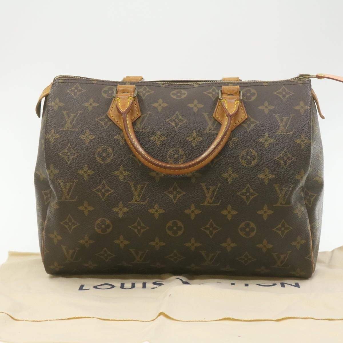 Louis Vuitton LOUIS VUITTON Monogram Speedy 30 Hand Bag M41526 LV
 Auth go061 MW2722