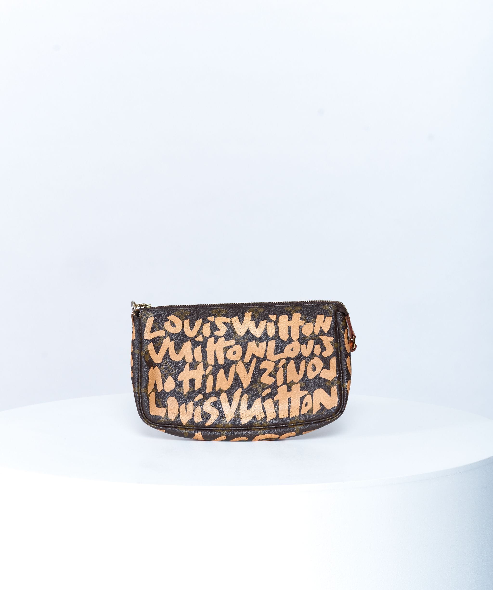 Louis Vuitton LOUIS VUITTON Monogram Stephen Sprouse Graffiti Pochette Pouch AR0041