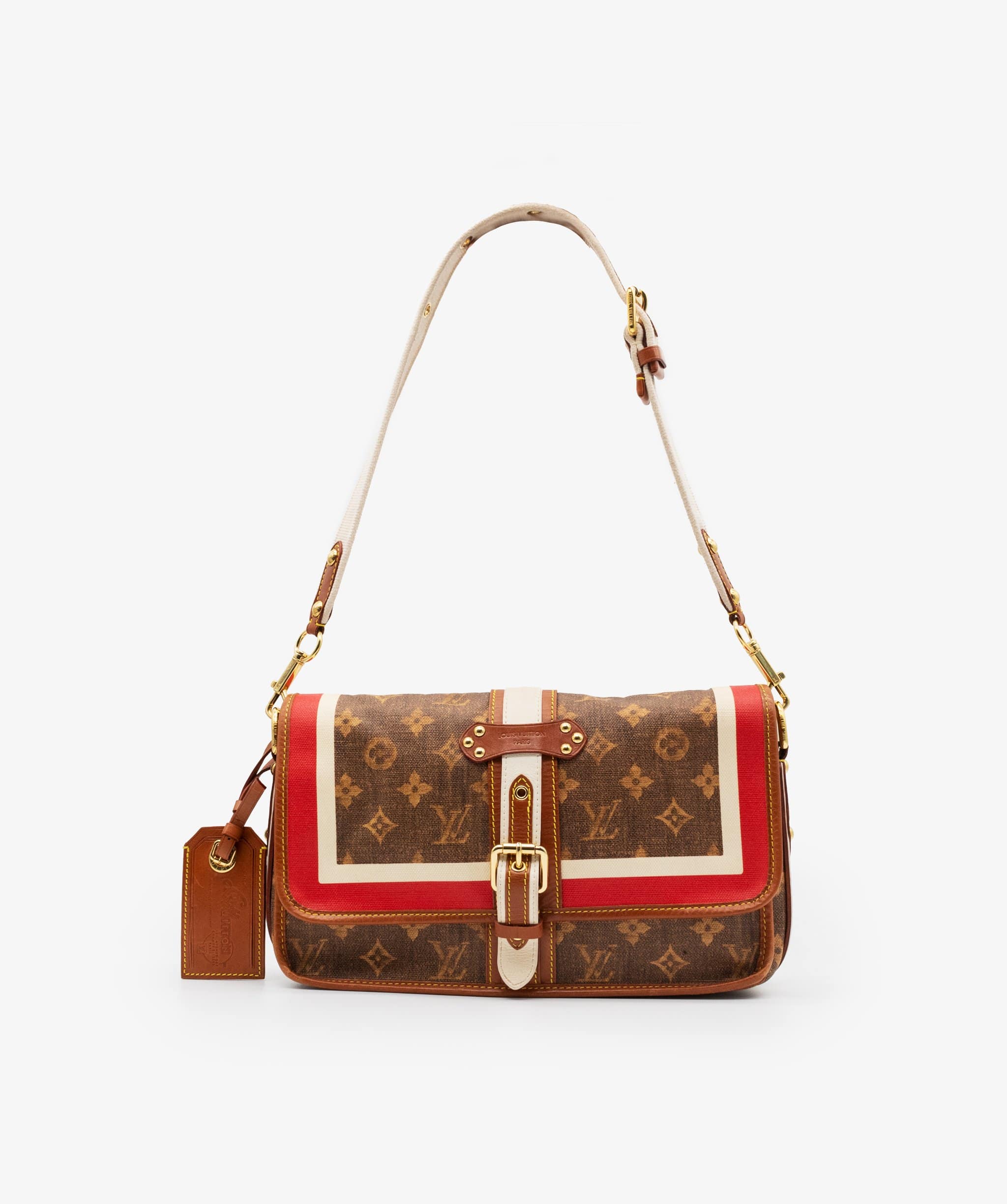 Louis Vuitton Louis Vuitton Monogram Tisse Porte Rayures Shoulder Bag