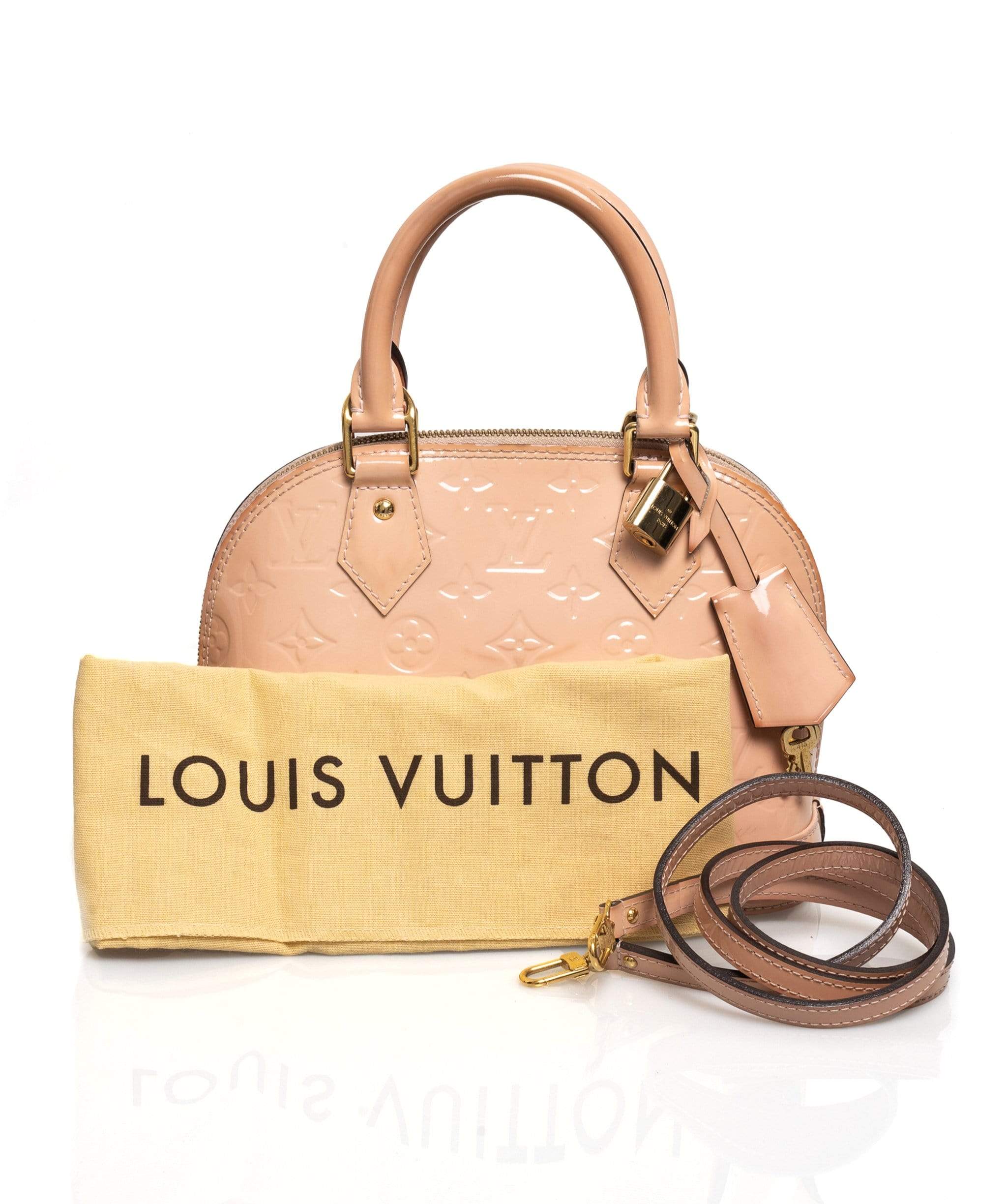 Louis Vuitton Louis Vuitton Monogram Vernis Alma BB Hand Bag Rose Ballerine - AWL1579