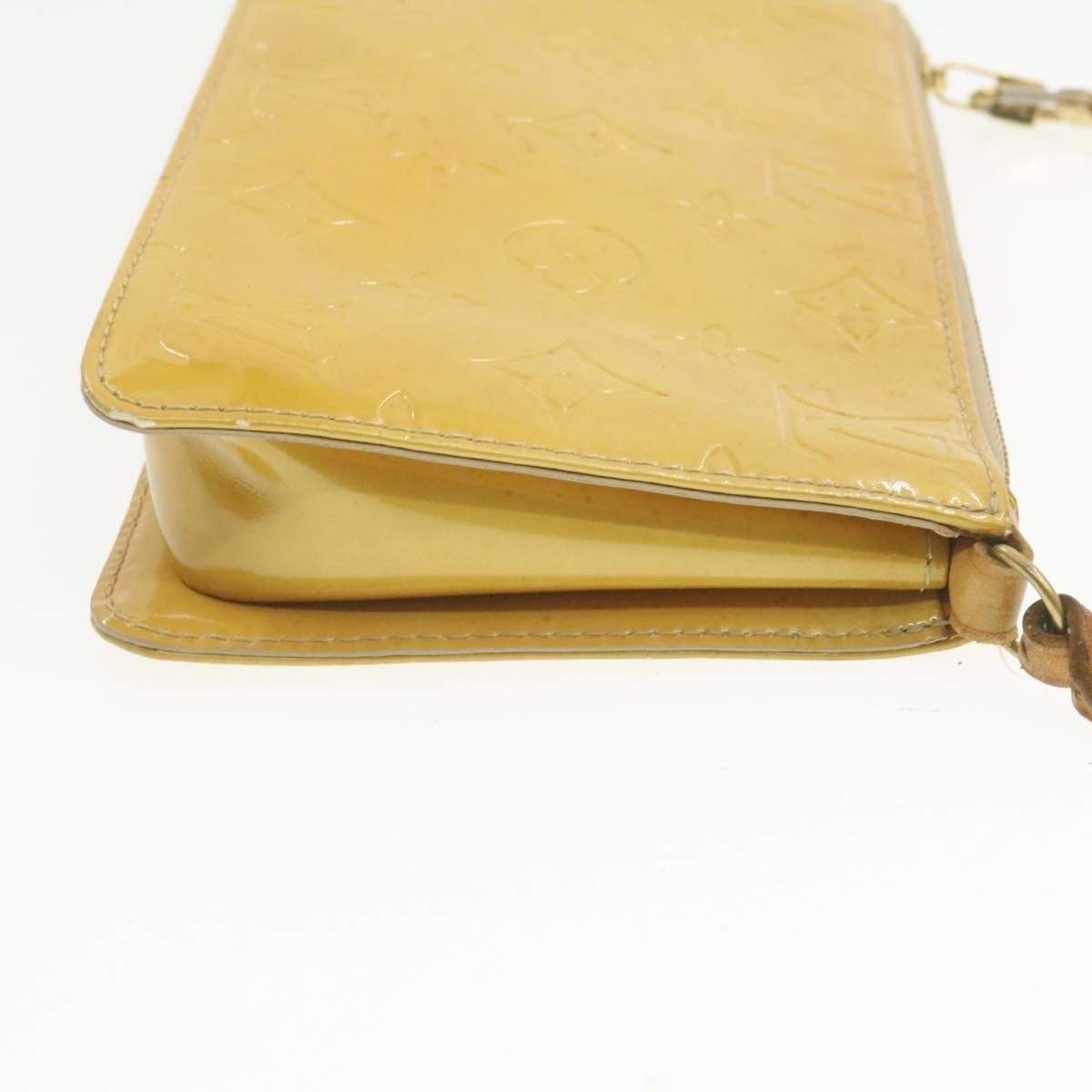 Louis Vuitton LOUIS VUITTON Monogram Vernis Lexington Pouch Beige TH0978