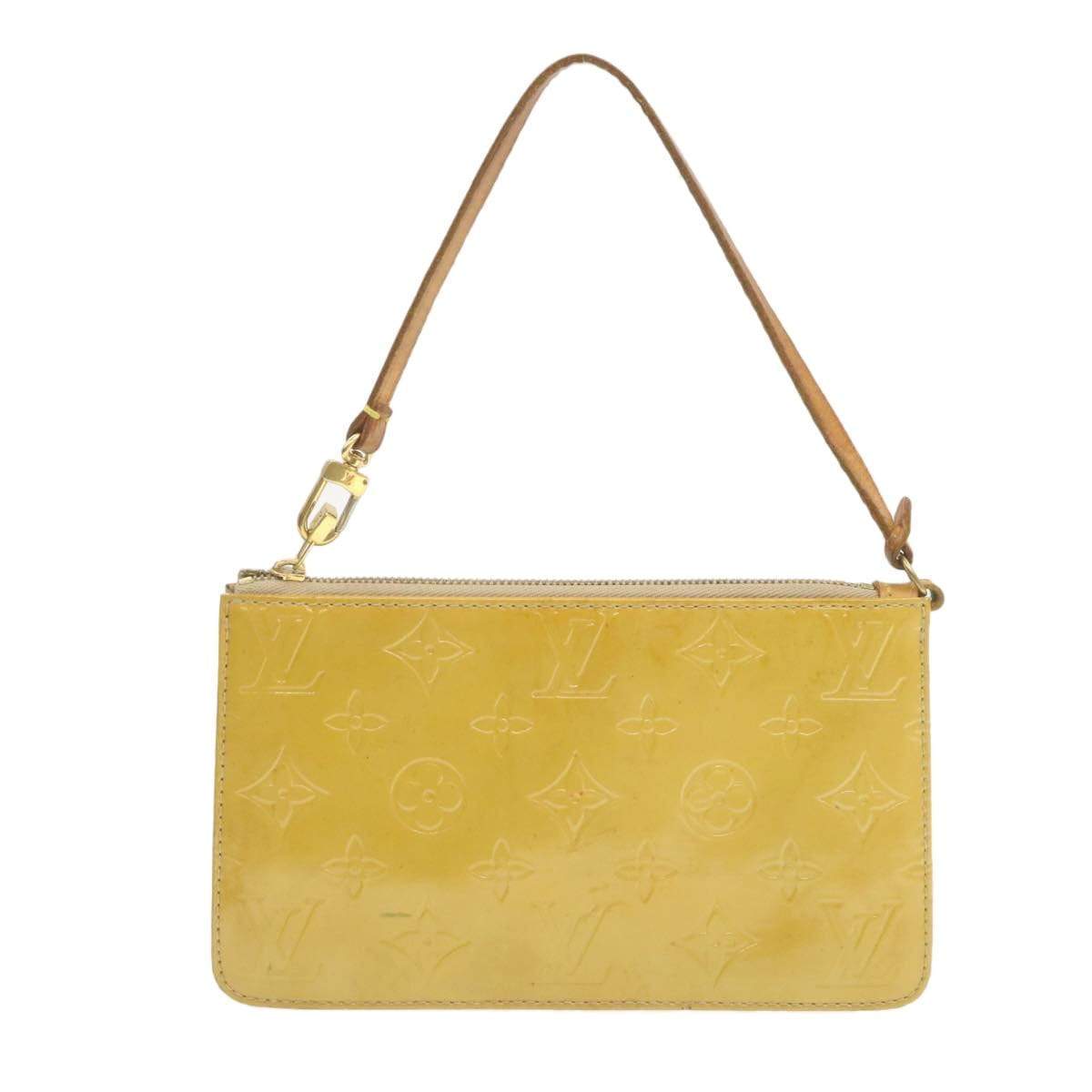 Louis Vuitton LOUIS VUITTON Monogram Vernis Lexington Pouch Beige TH0978