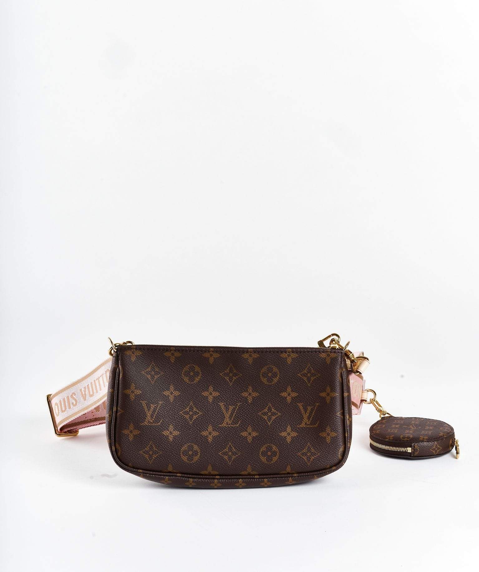 Louis Vuitton Louis Vuitton Multi Pochette Bag With Pink Strap