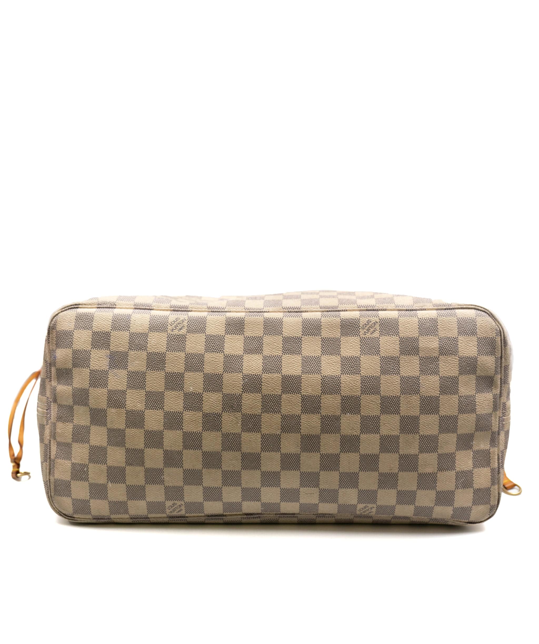 Louis Vuitton Louis Vuitton Neverfull MM Ivory Damier Azur Golden Brass A - AWL2391