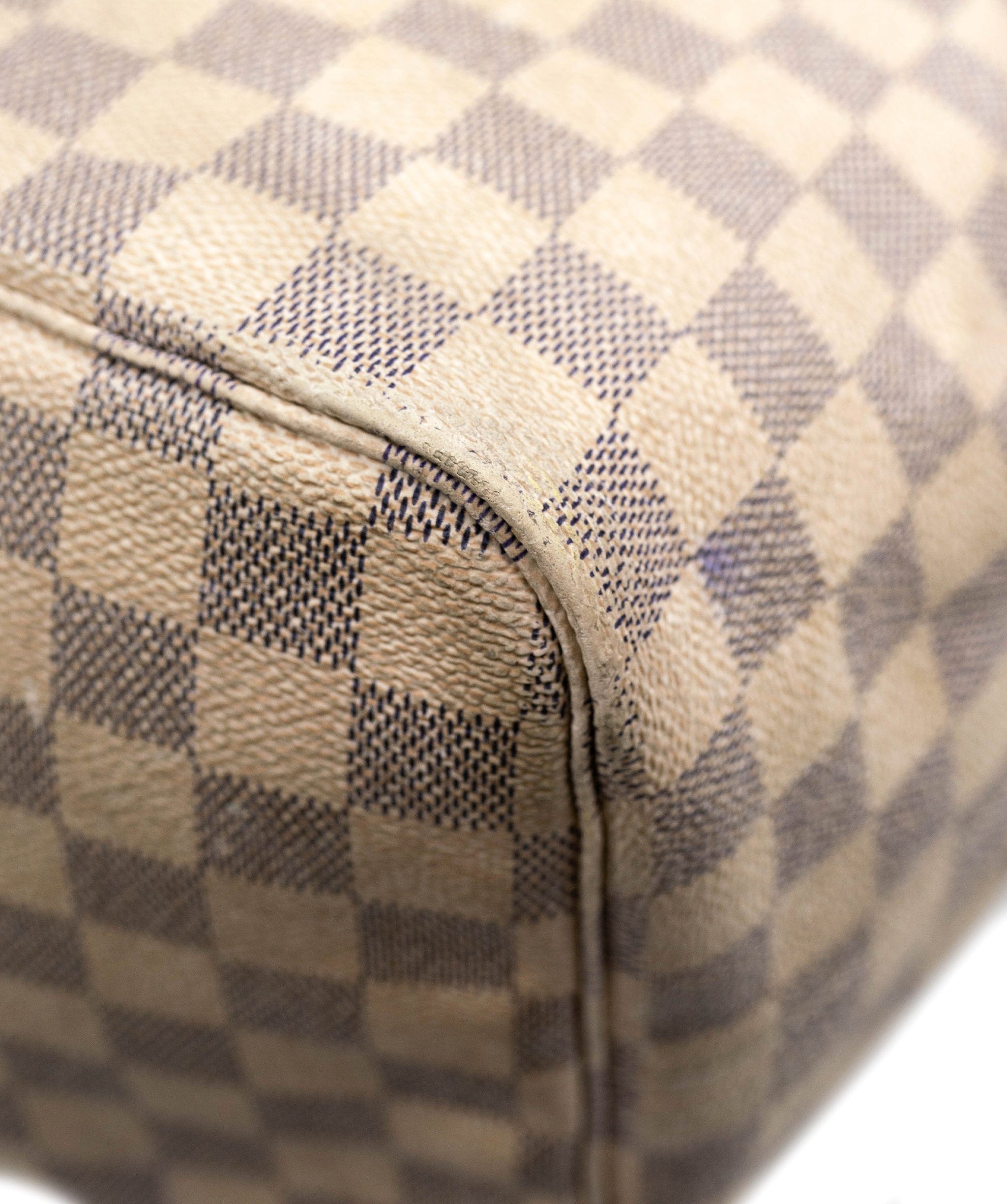 Louis Vuitton Louis Vuitton Neverfull MM Ivory Damier Azur Golden Brass A - AWL2391