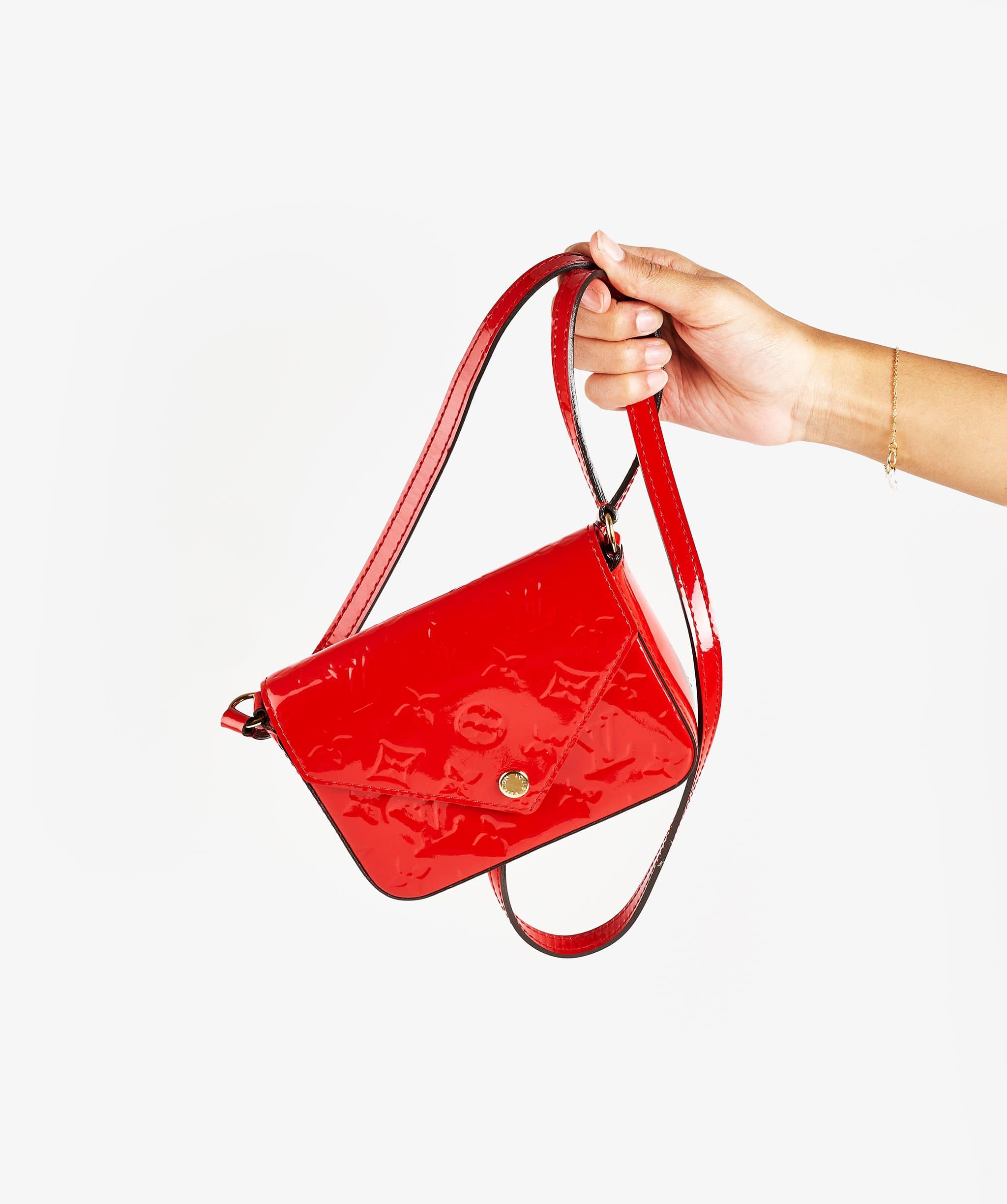 Louis Vuitton Louis Vuitton Patent Red Envelope Crossbody