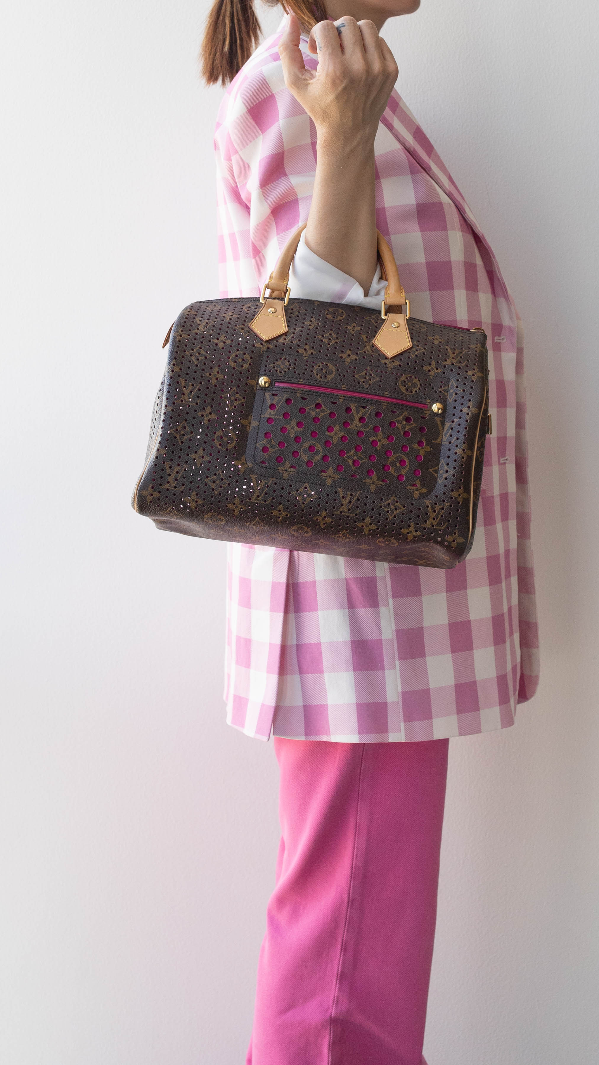 Louis Vuitton Louis Vuitton Perforated Speedy 30 RJL1713