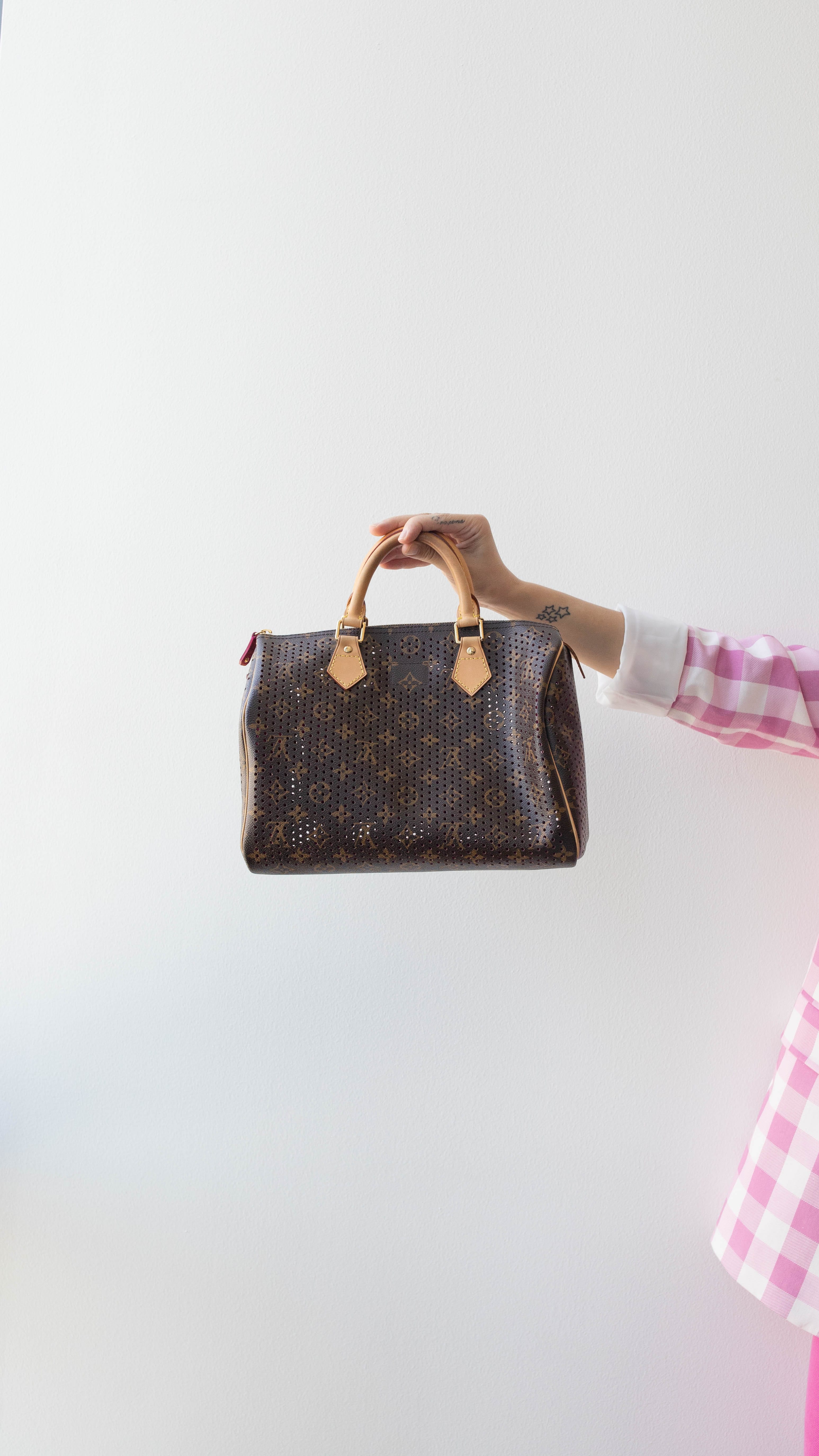 Louis Vuitton Louis Vuitton Perforated Speedy 30 RJL1713