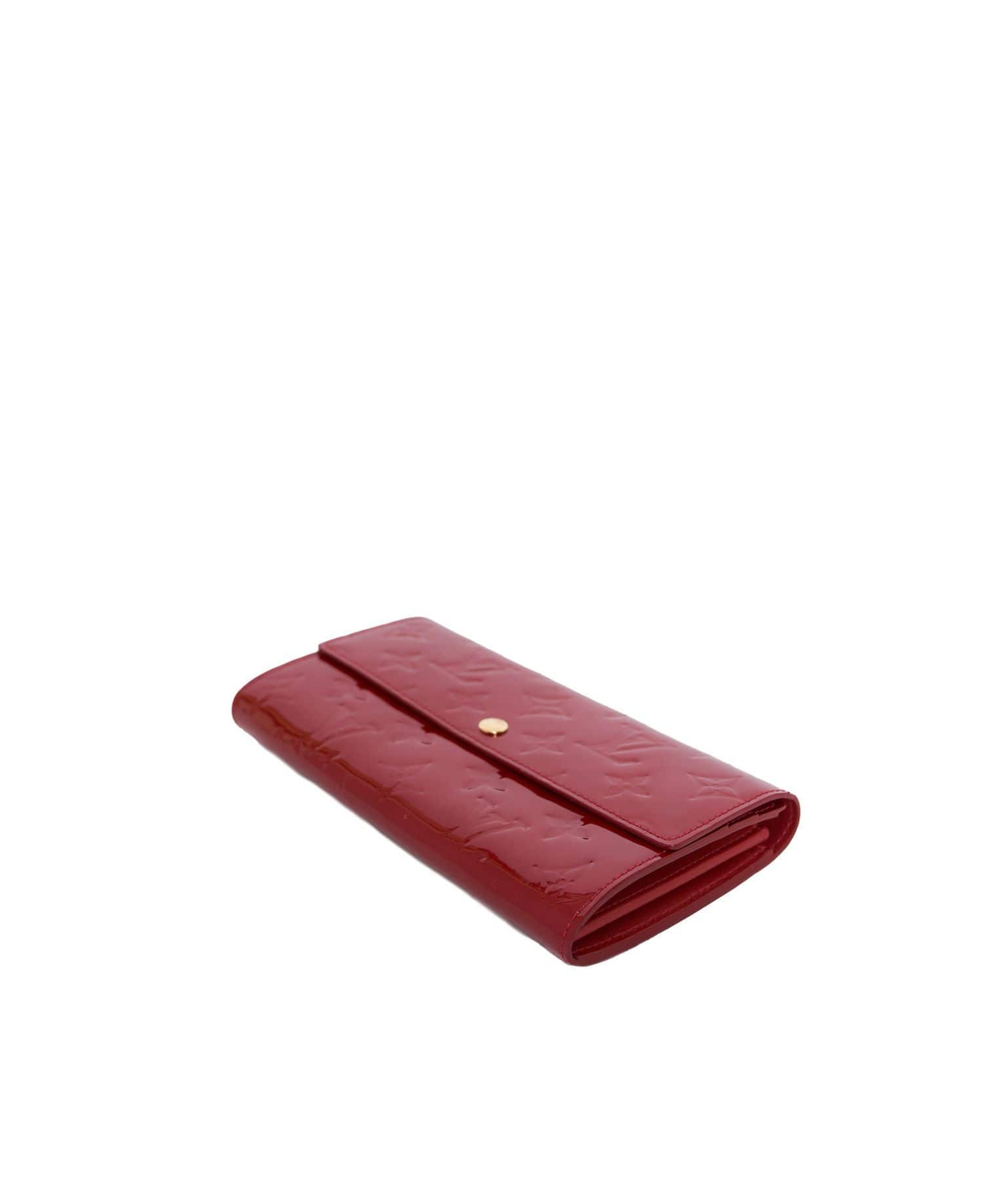 Louis Vuitton Louis Vuitton Red Alma Monogram Vernis leather wallet - ASL1215