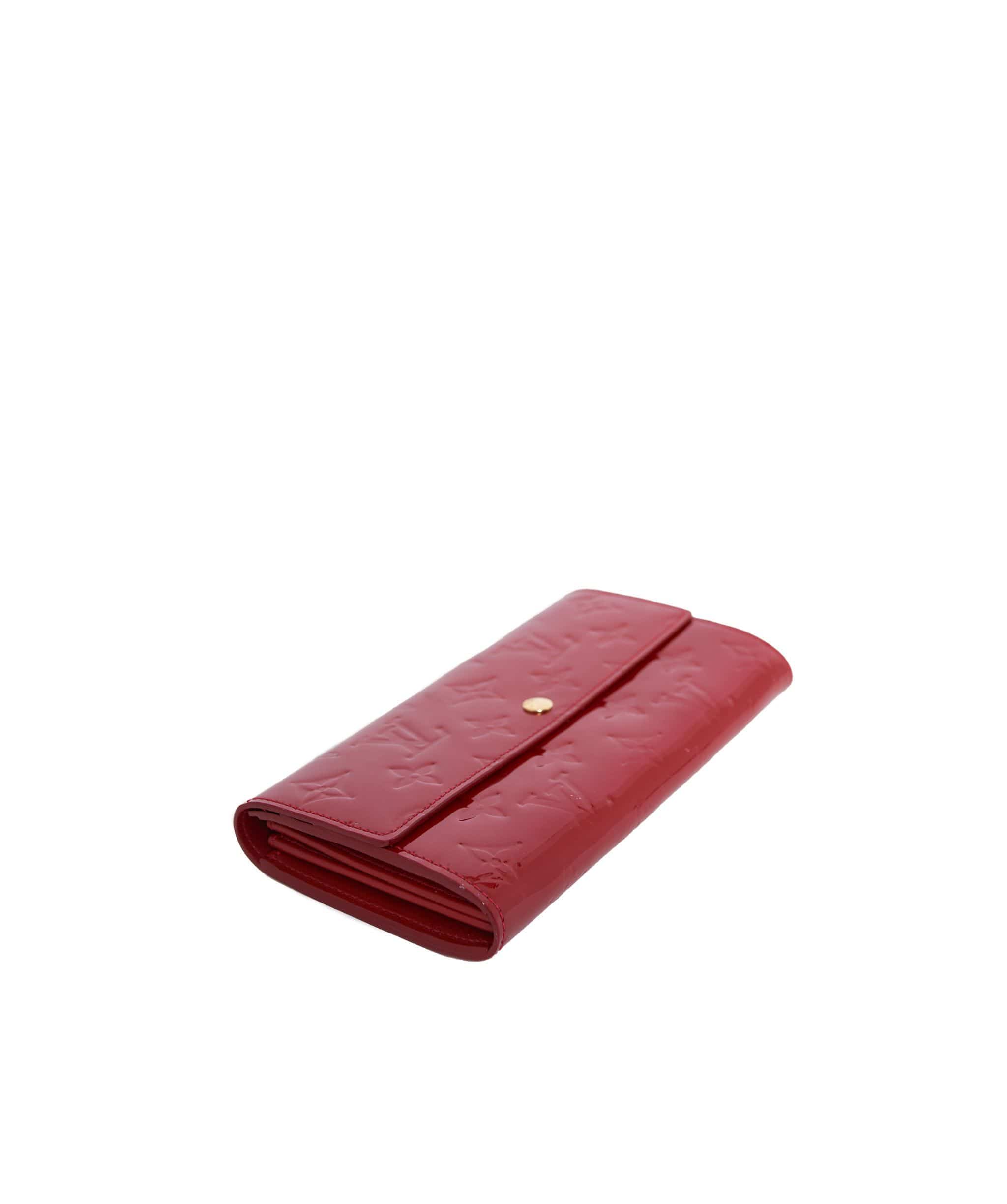 Louis Vuitton Louis Vuitton Red Alma Monogram Vernis leather wallet - ASL1215