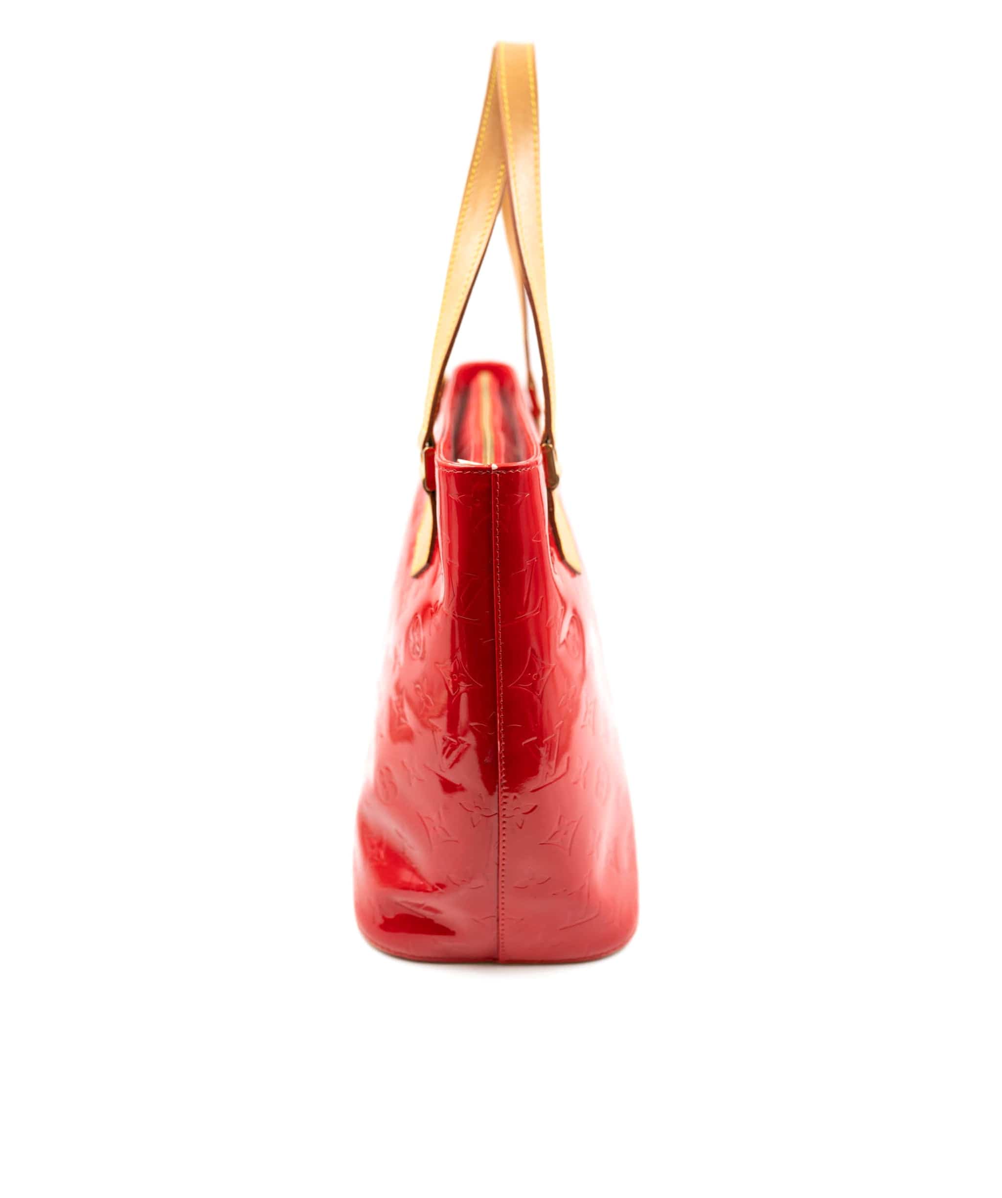 Louis Vuitton Louis Vuitton Red Vernis Leather Tote Bag  - AGL1719