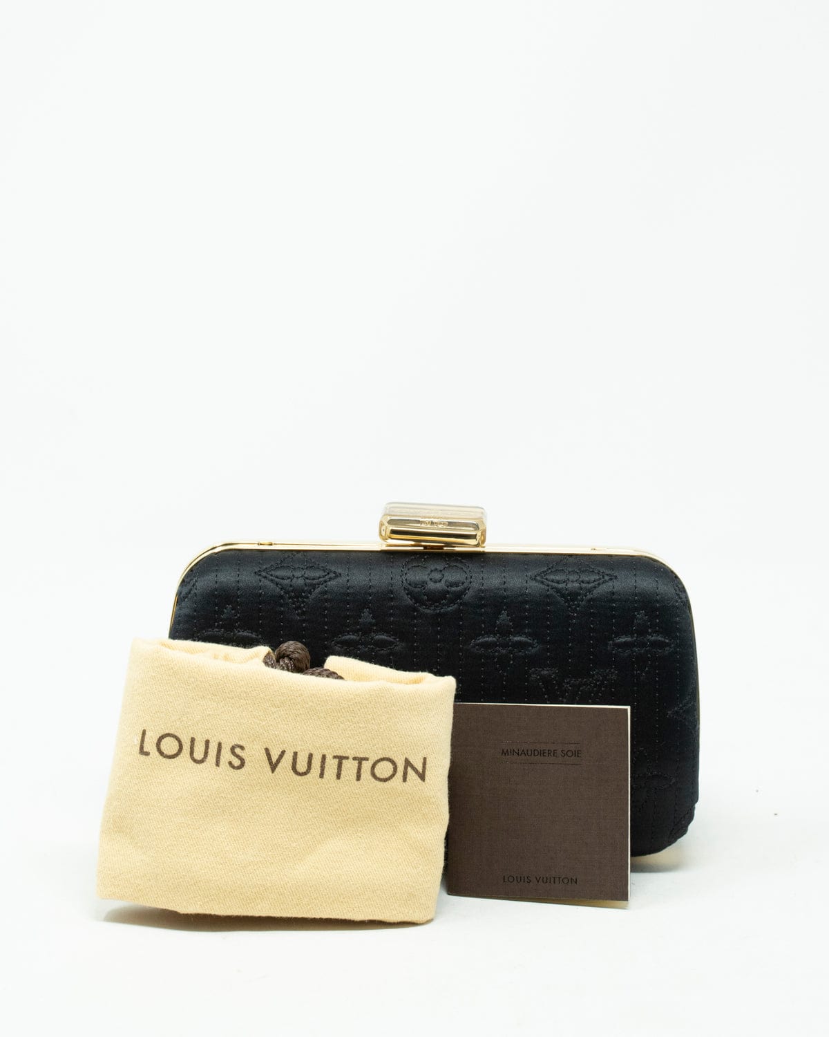 Louis Vuitton Louis Vuitton Satin Empriente Clutch Minaudiere Bag - AWL3108