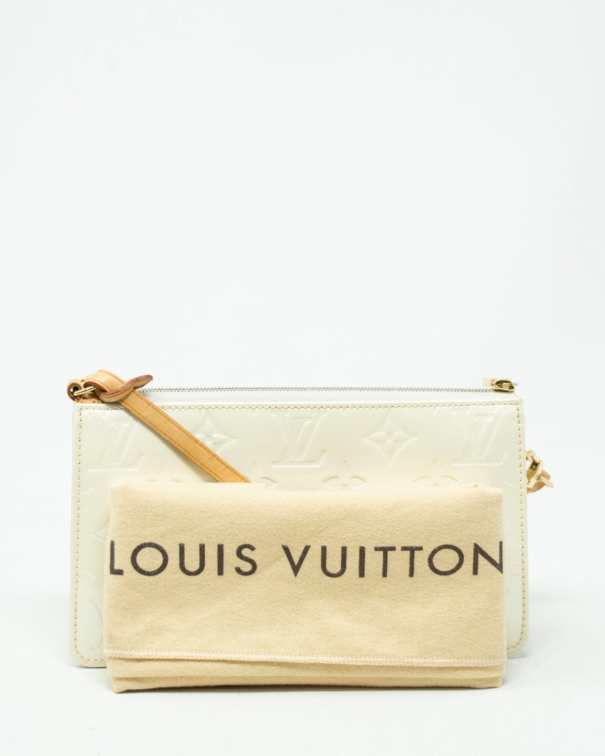 Louis Vuitton Louis Vuitton Silver Monogram Vernis Leather Pochette Bag - AGL1929